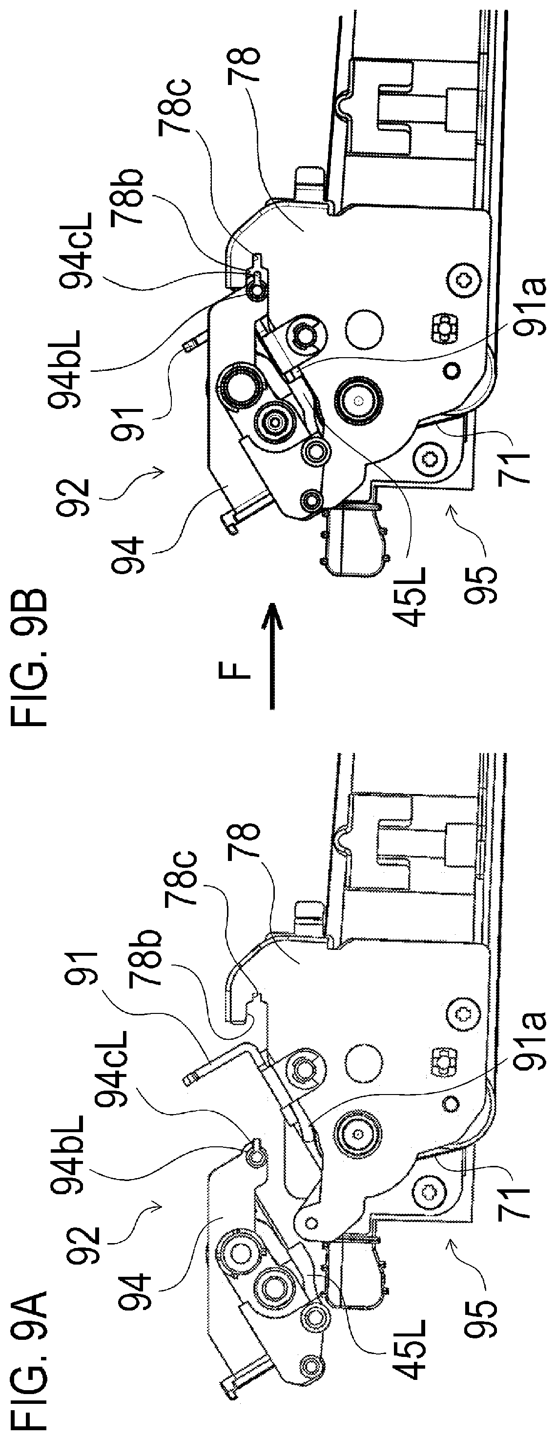Patent US12147173 Figure 9 – Transfer unit, image forming apparatus, and method for manufacturing transfer unit, with end seal member abutting against cleaning blade and intermediate transfer belt that abut against each other