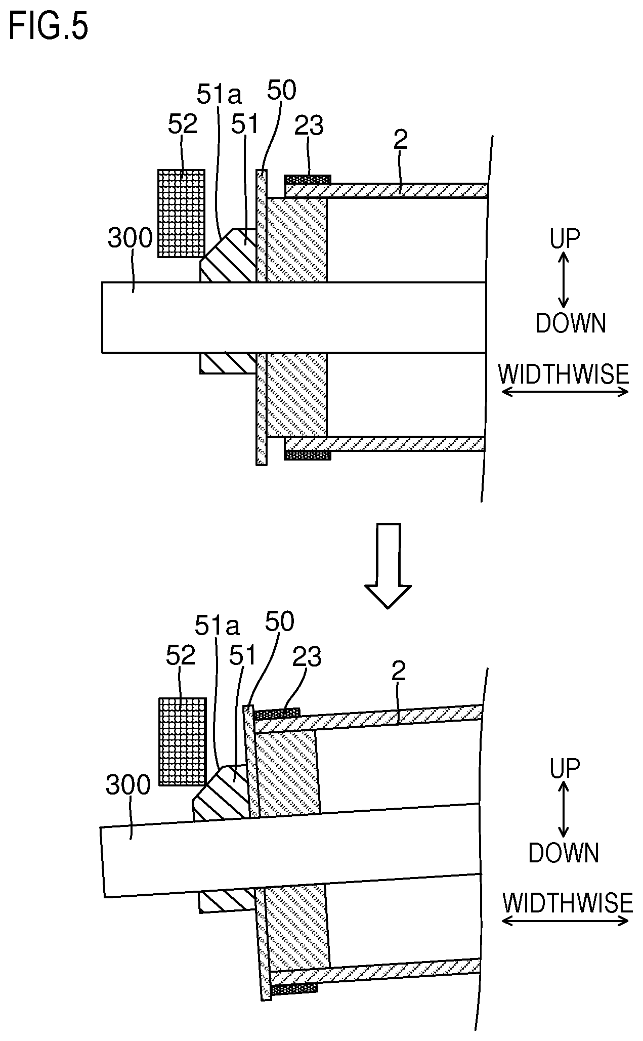 Patent US12147174 Figure 5 – Intermediate transfer unit and image forming apparatus