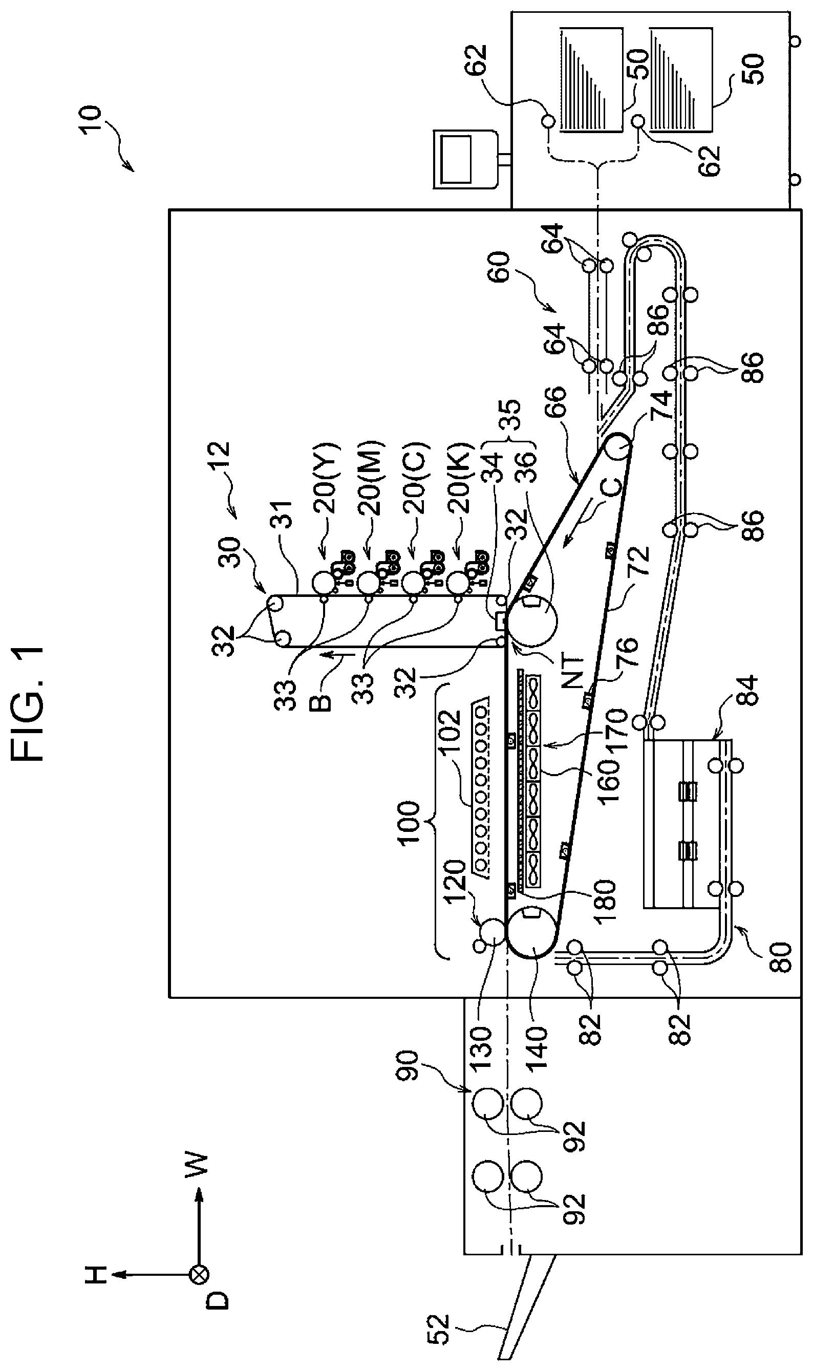 Patent US12147176 Figure 1 – Image forming apparatus