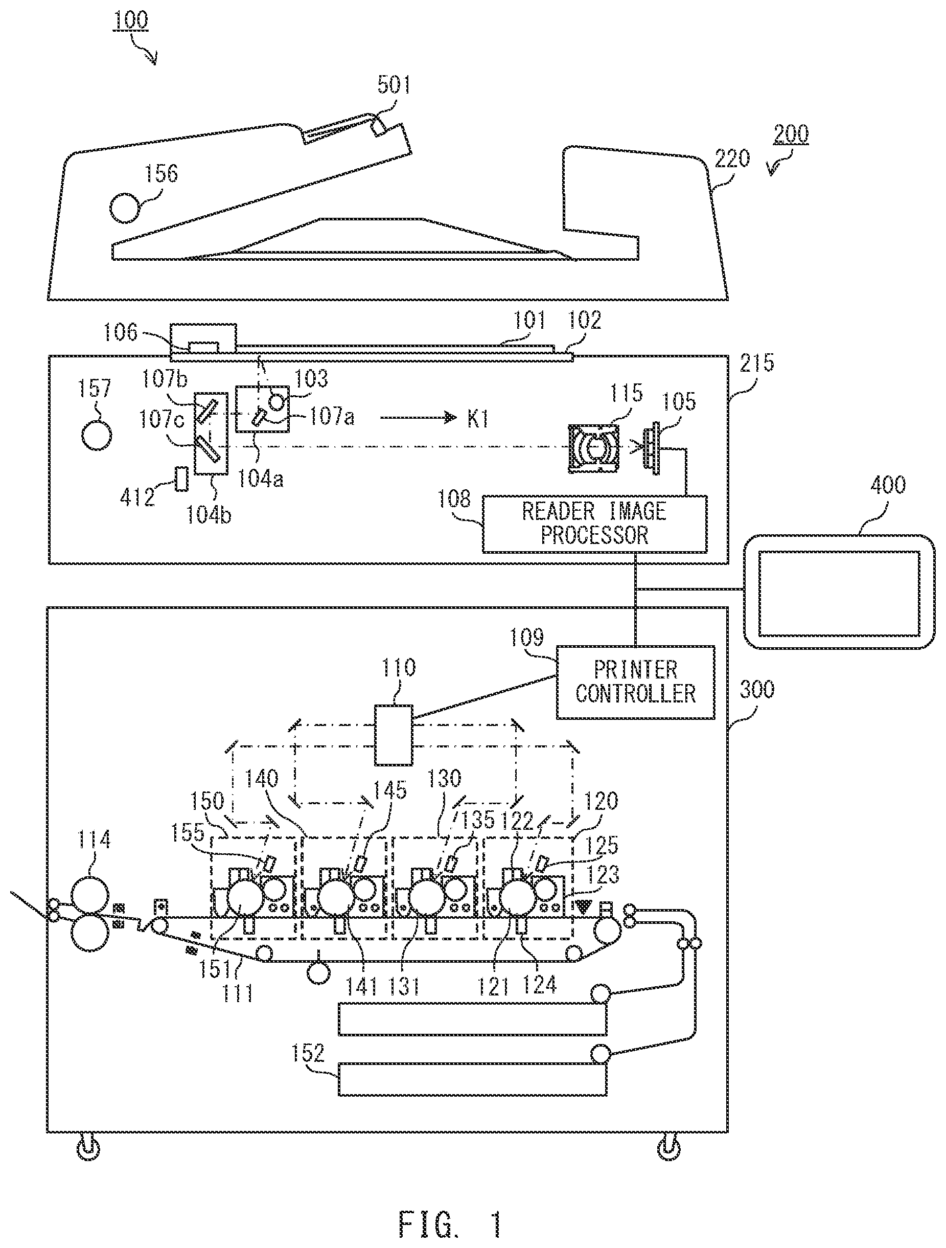 Patent US12147182 Figure 1 – Image forming apparatus