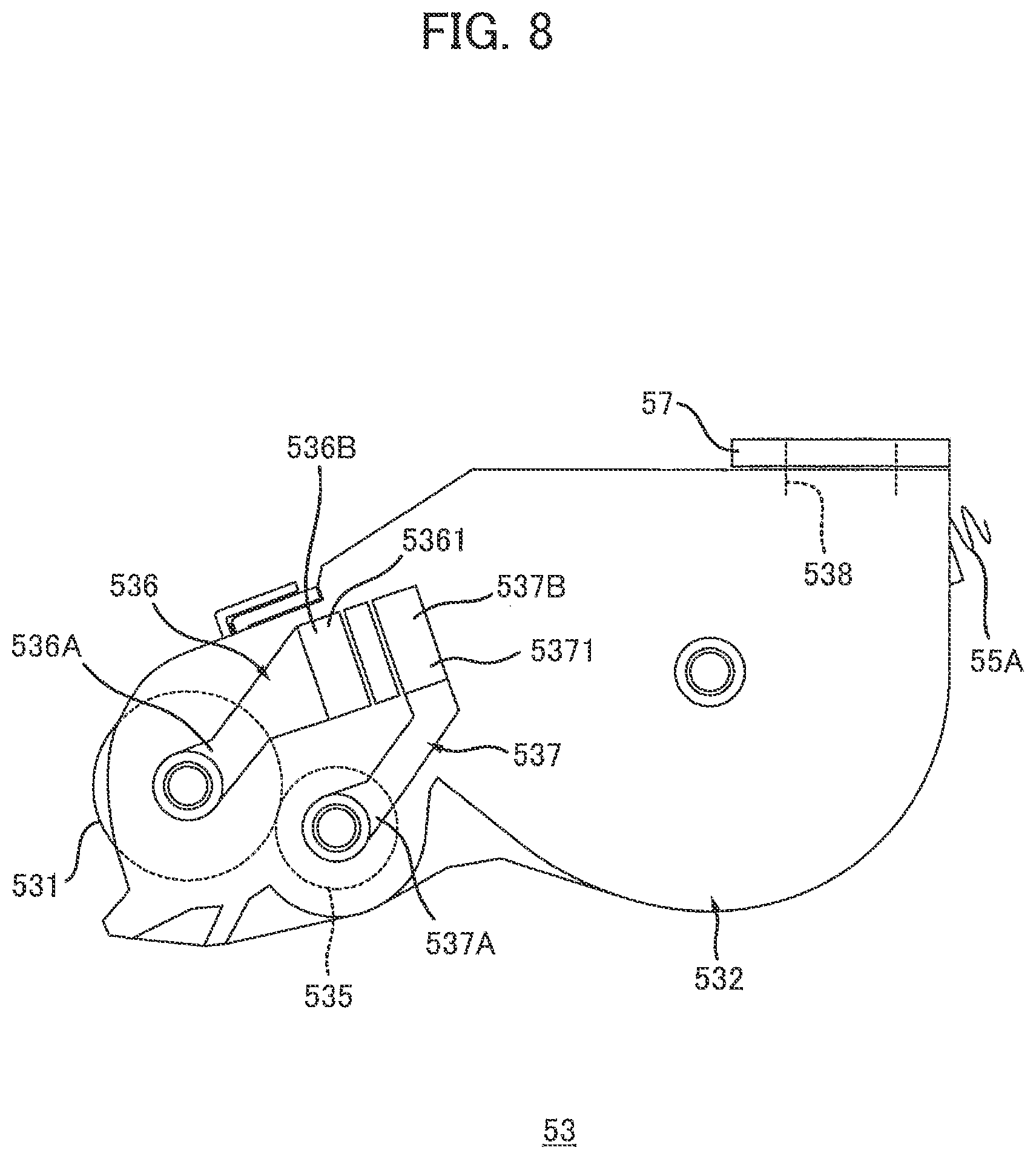 Patent US12147188 Figure 8 – Image forming apparatus including process cartridge provided with toner receiving part for receiving toner