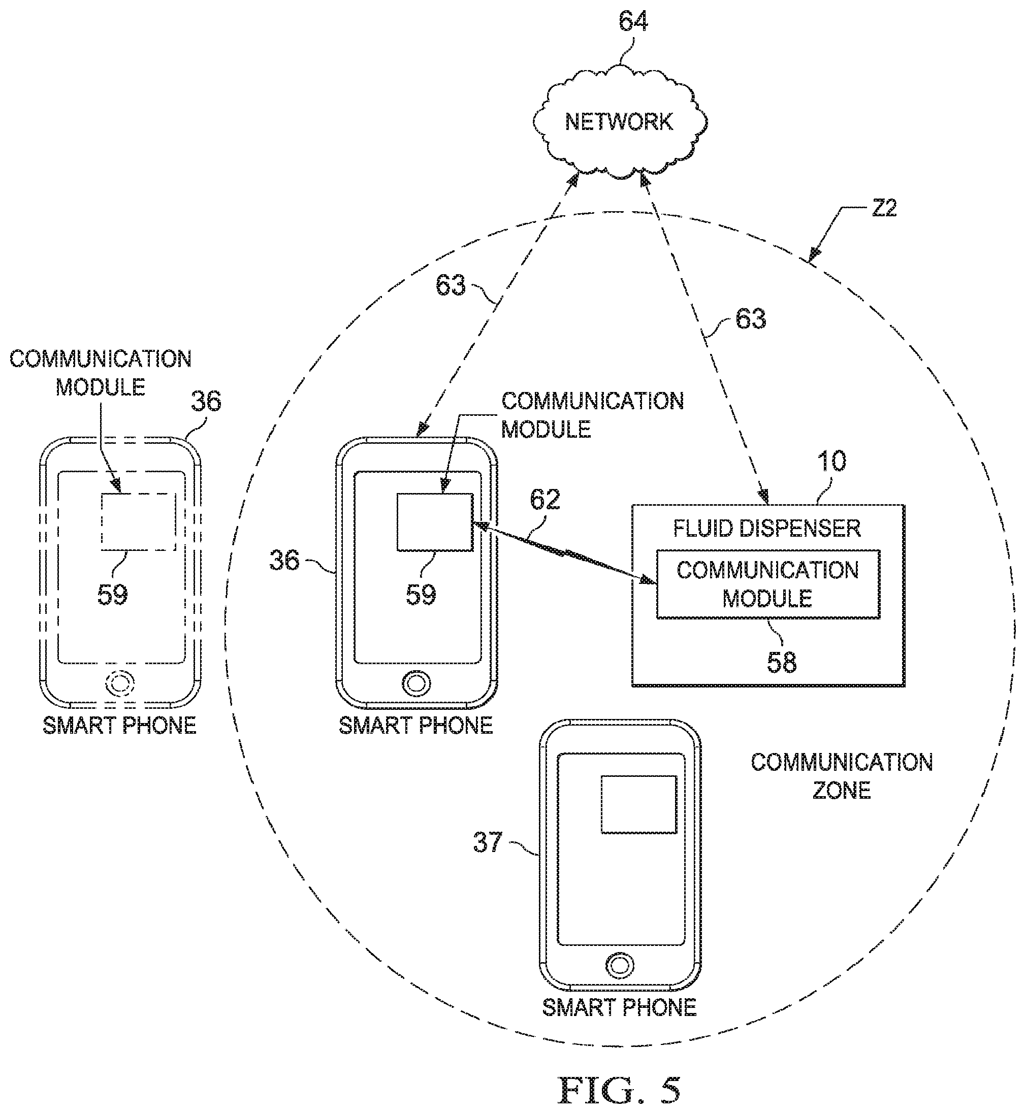 Patent US12147203 Figure 5 – Method for operating a fluid dispenser having fluid stored therein
