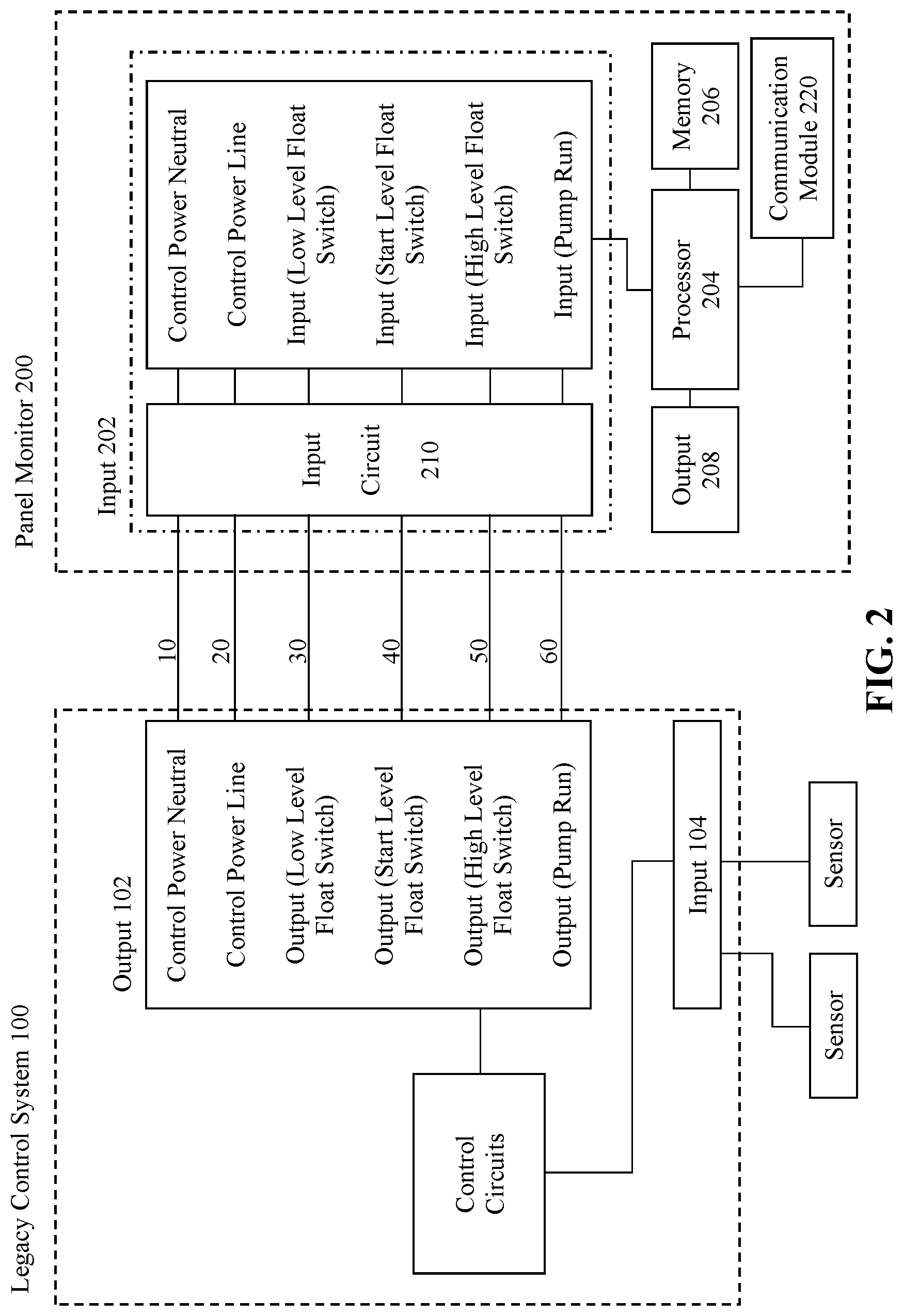 Patent US12147204 Figure 2 – Panel monitor for retrofitting existing control panels