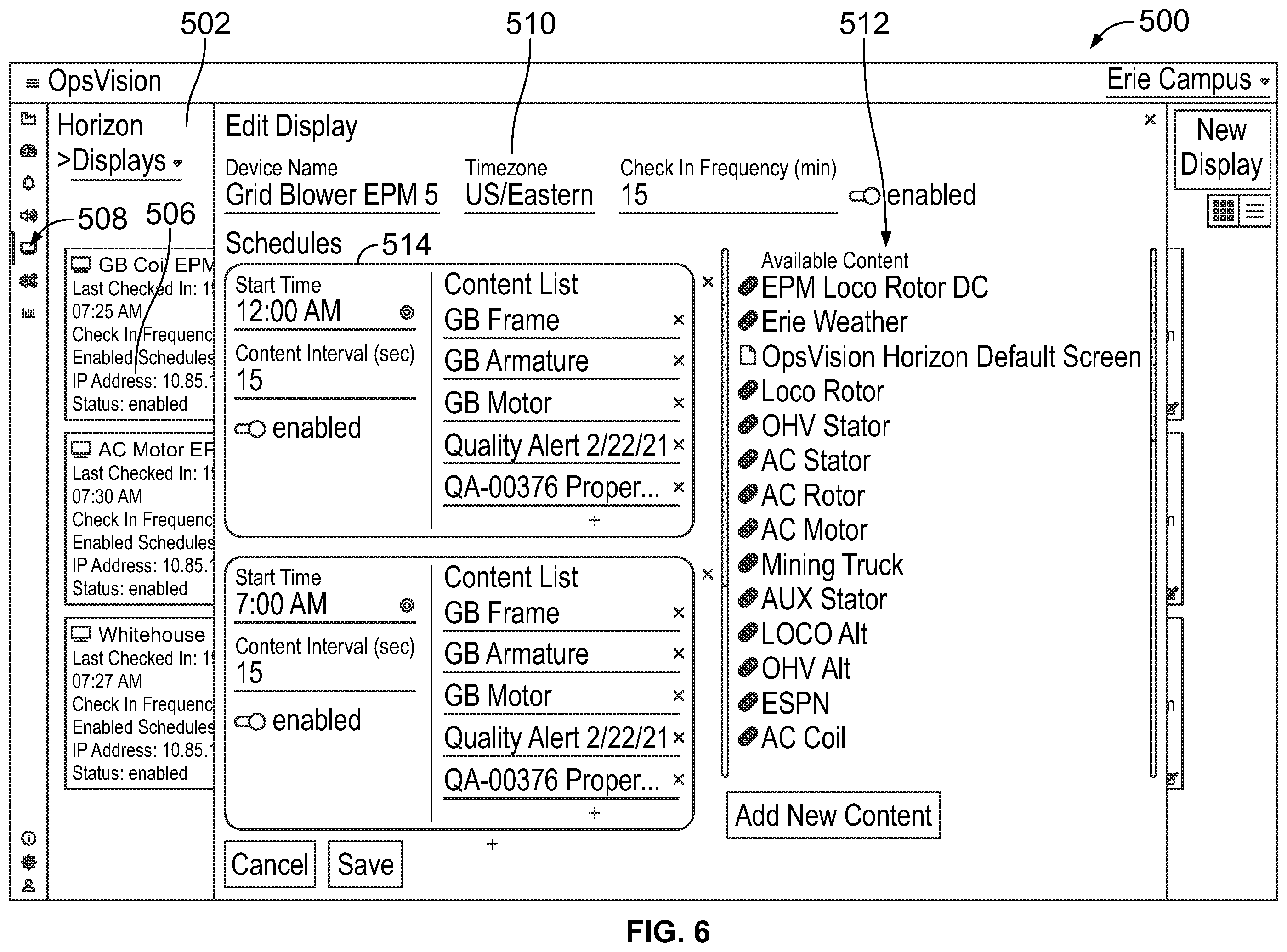 Patent US12147221 Figure 6 – Facility control and communication system