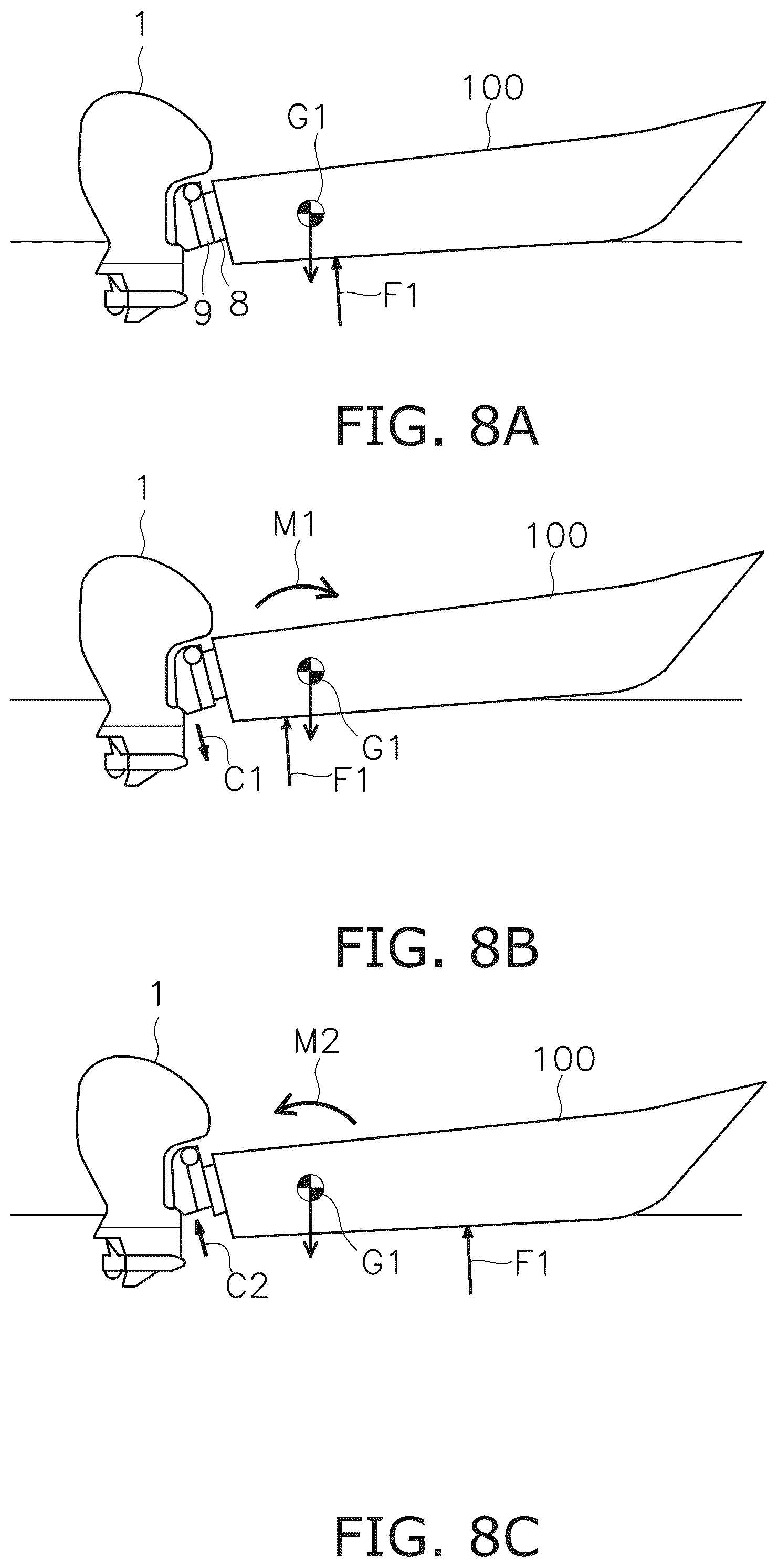 Patent US12147246 Figure 8 – System for and method of controlling behavior of watercraft