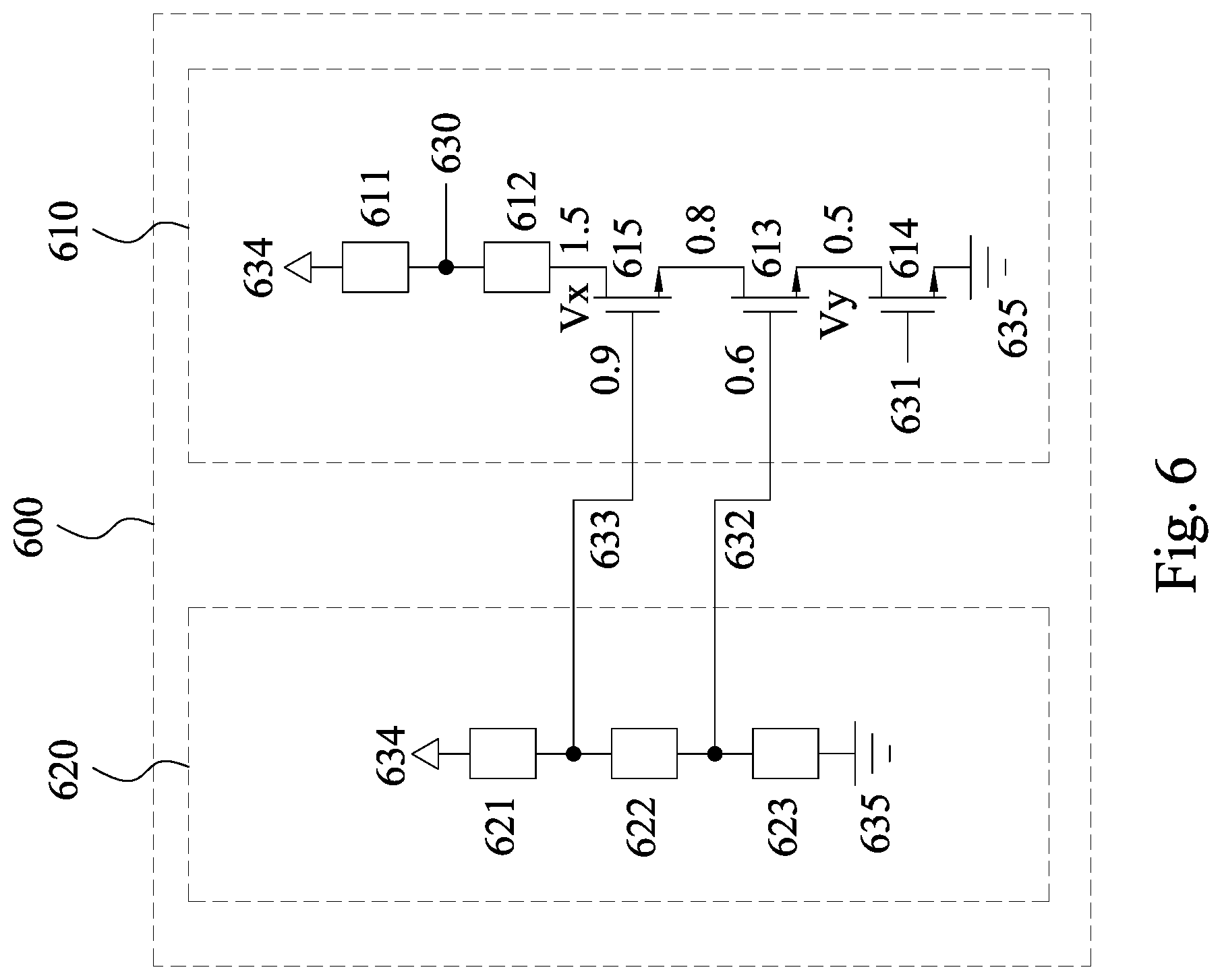 Patent US12147255 Figure 6 – LDO/band gap reference circuit