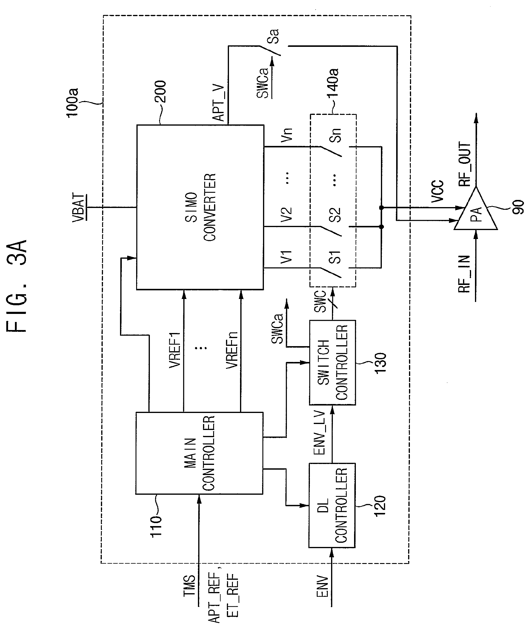 Patent US12147256 Figure 4 – Voltage dividing capacitor circuits, supply modulators and wireless communication devices