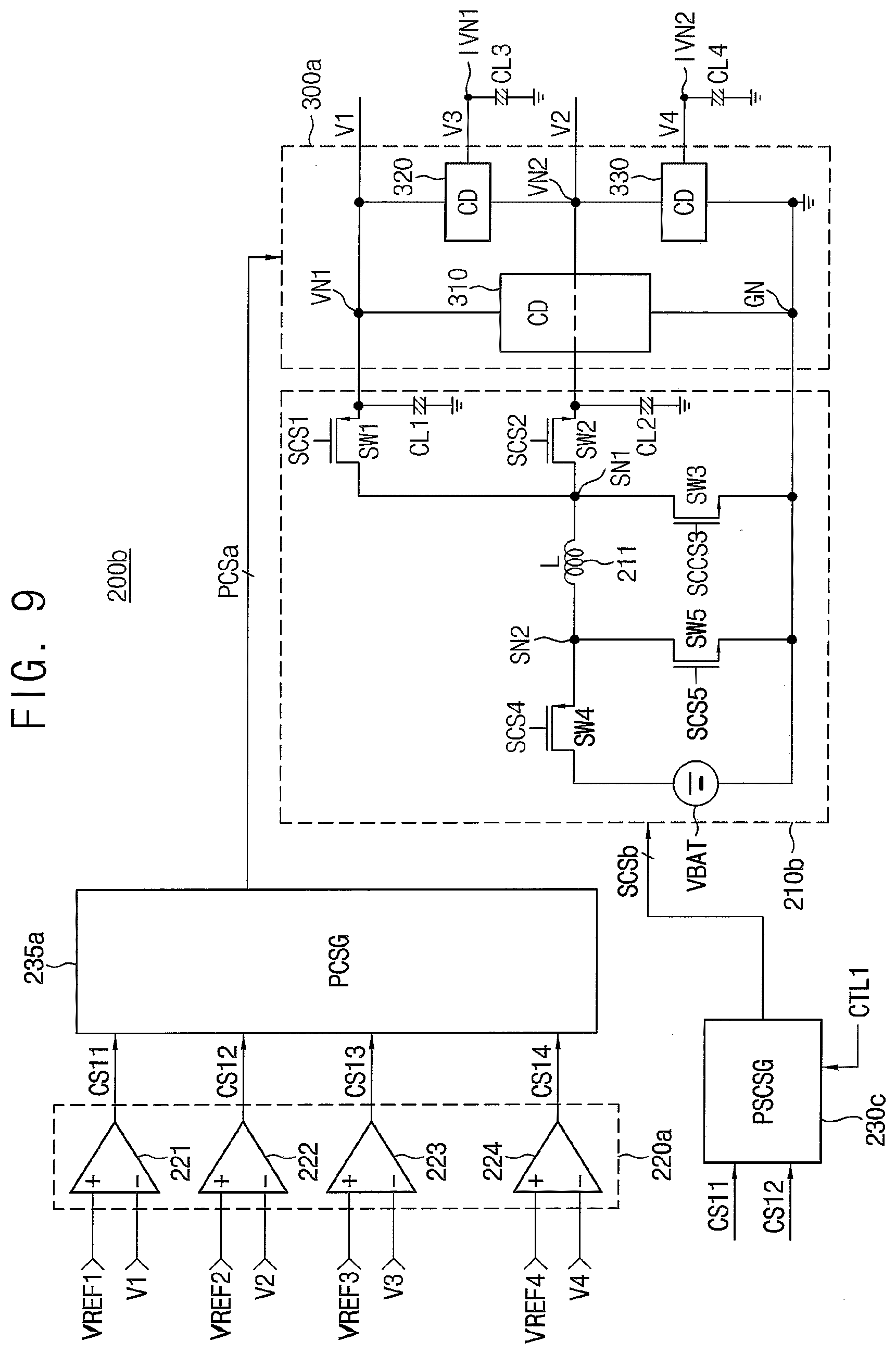 Patent US12147256 Figure 16 – Voltage dividing capacitor circuits, supply modulators and wireless communication devices