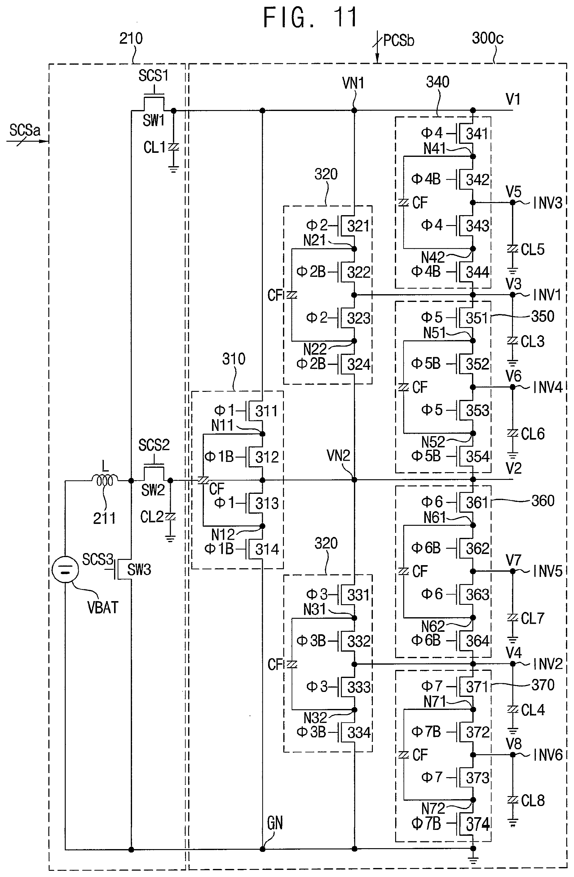 Patent US12147256 Figure 18 – Voltage dividing capacitor circuits, supply modulators and wireless communication devices