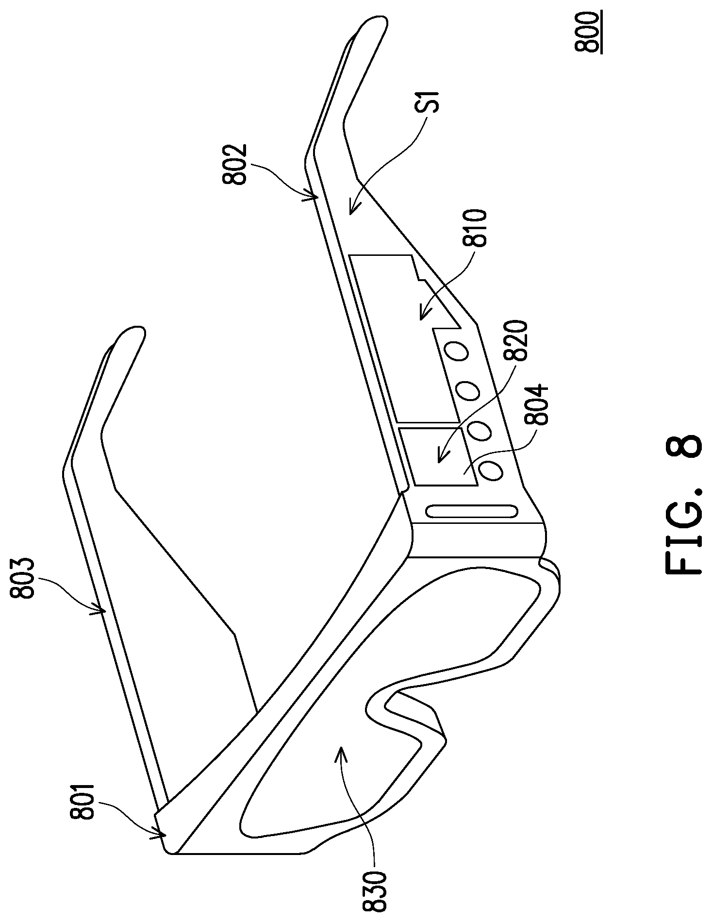 Patent US12147257 Figure 8 – Electronic device with voltage regulator for regulating adjustable level of electronic element