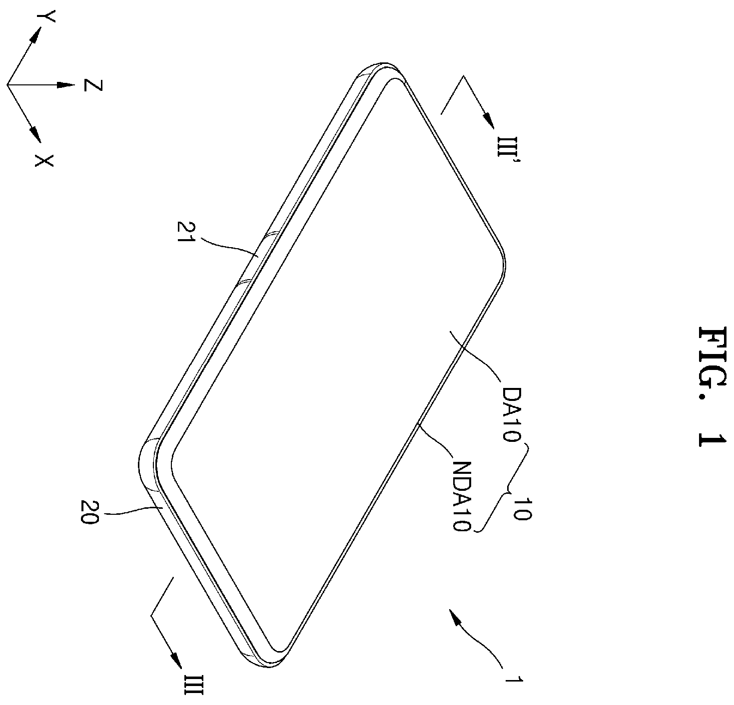 Patent US12147271 — Display device — Figure 1