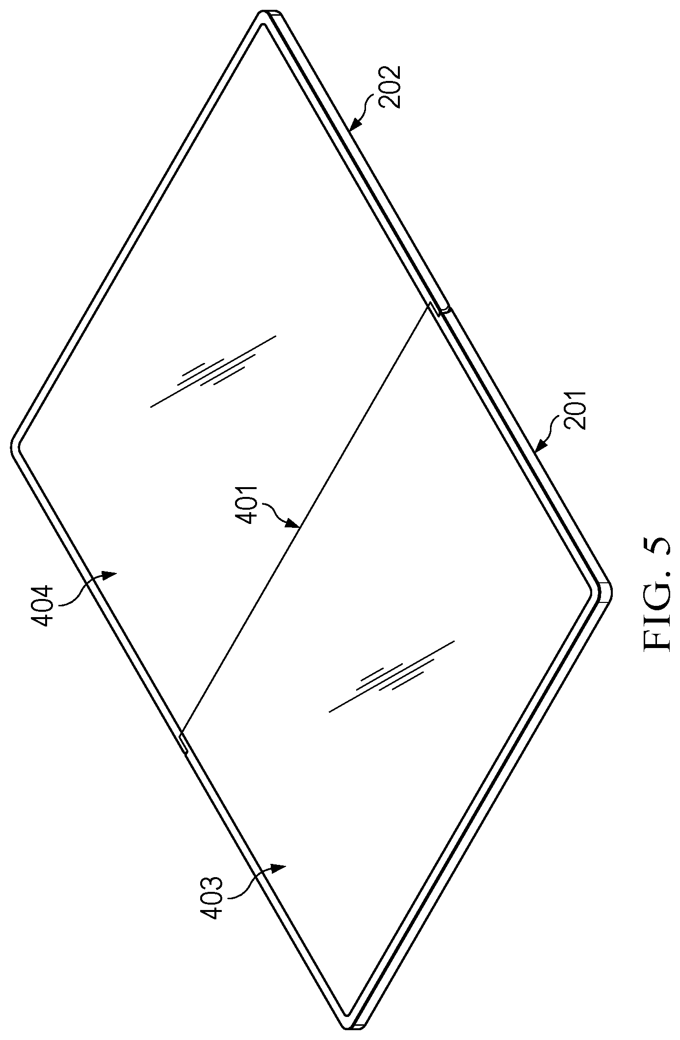 Patent US12147275 Figure 4 – Seamless dual screen hinge