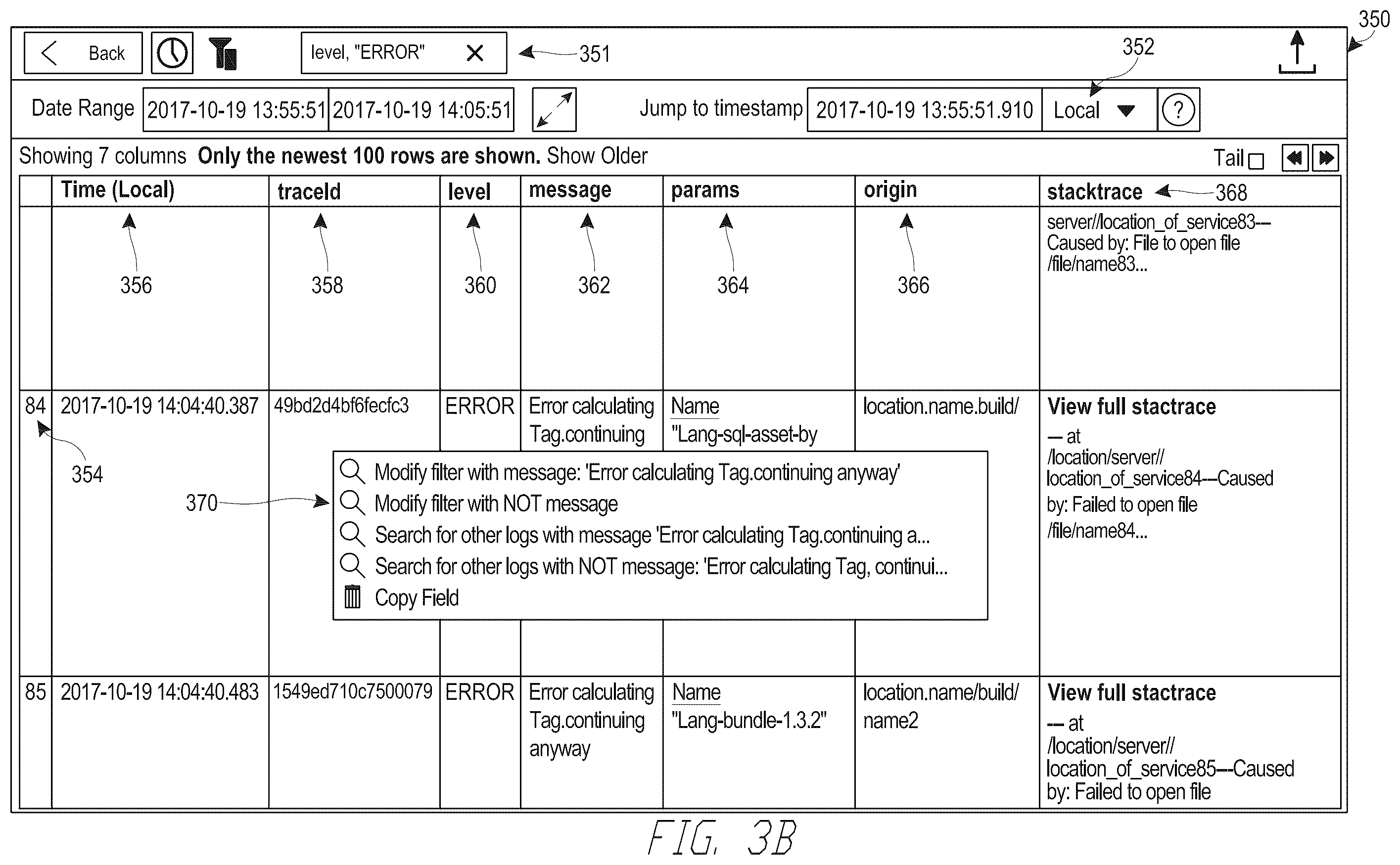 Patent US12147295 Figure 4 – Linking related events for various devices and services in computer log files on a centralized server