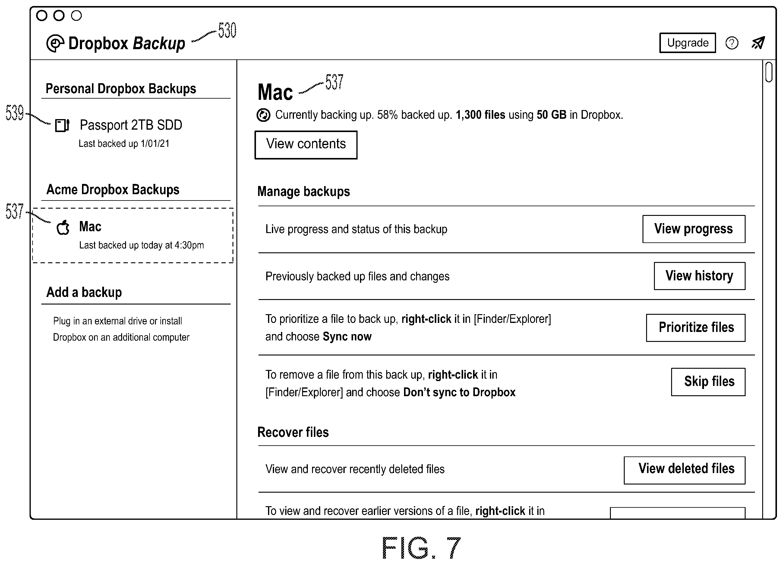 Patent US12147393 Figure 8 – Enabling collaboration on an object from a backup service through integration with an object synchronization service