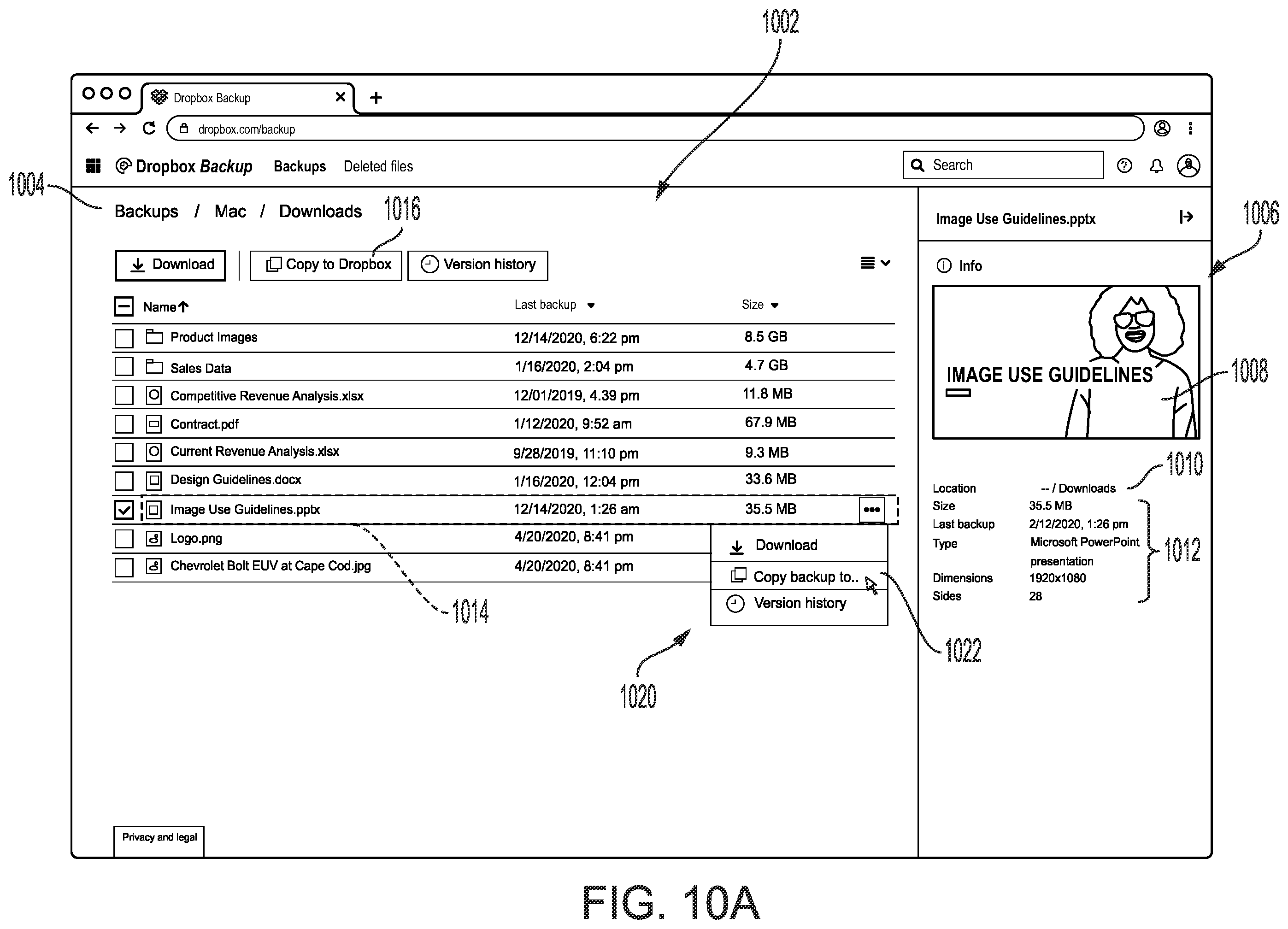 Patent US12147393 Figure 11 – Enabling collaboration on an object from a backup service through integration with an object synchronization service