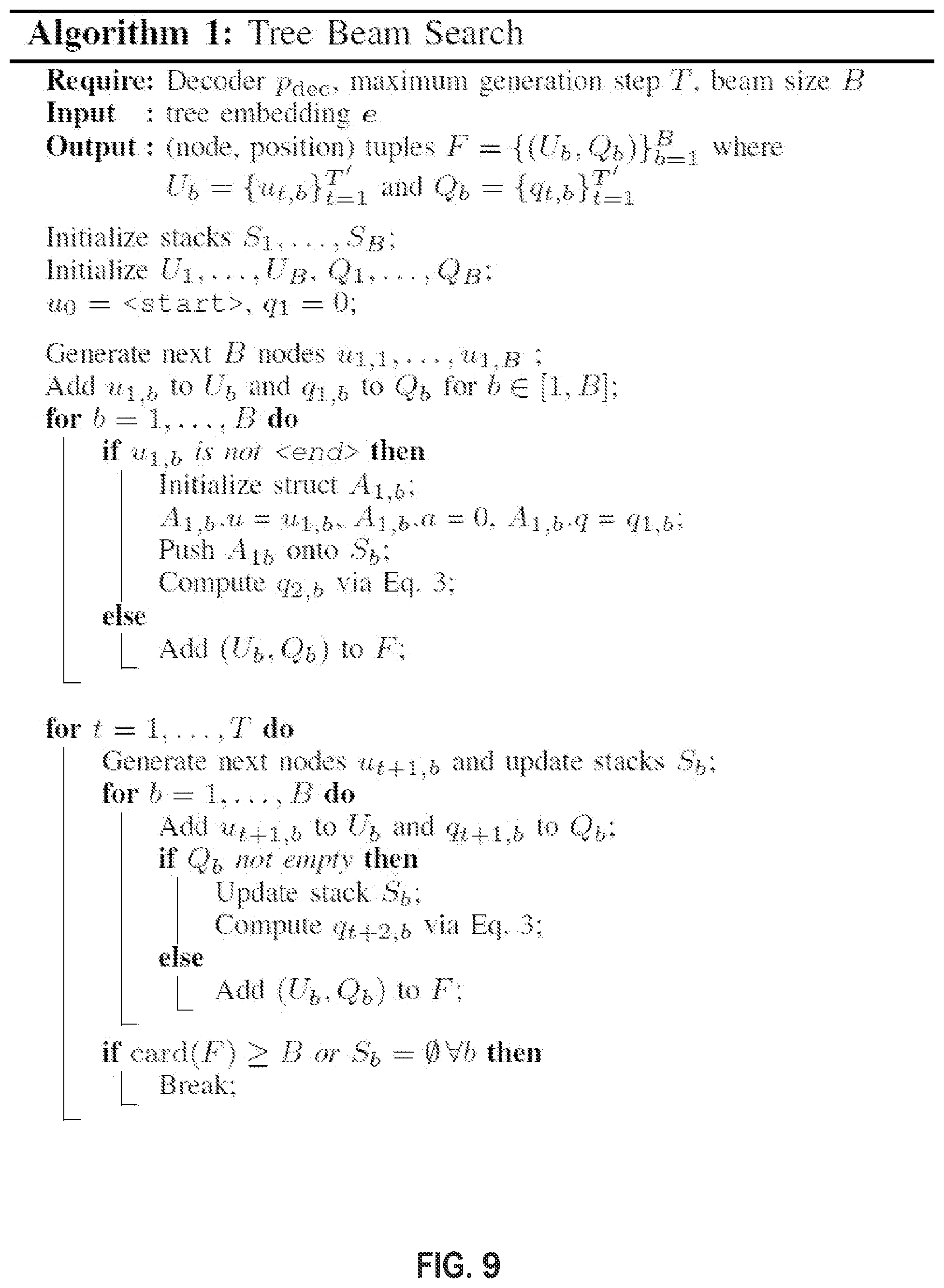 Patent US12147407 Figure 9 – Method for mathematical language processing via tree embeddings