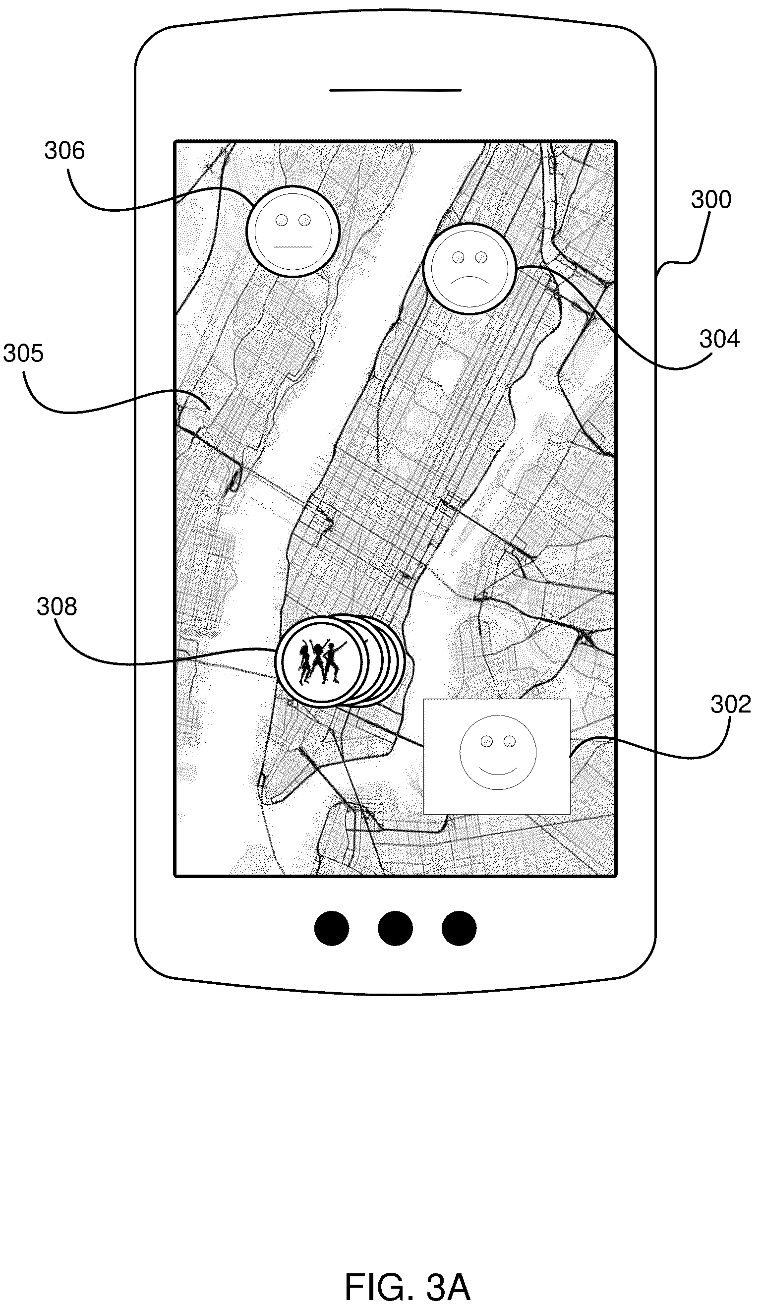 Patent US12147443 Figure 3 – System and method for aggregation and graduated visualization of user generated social post on a social mapping network