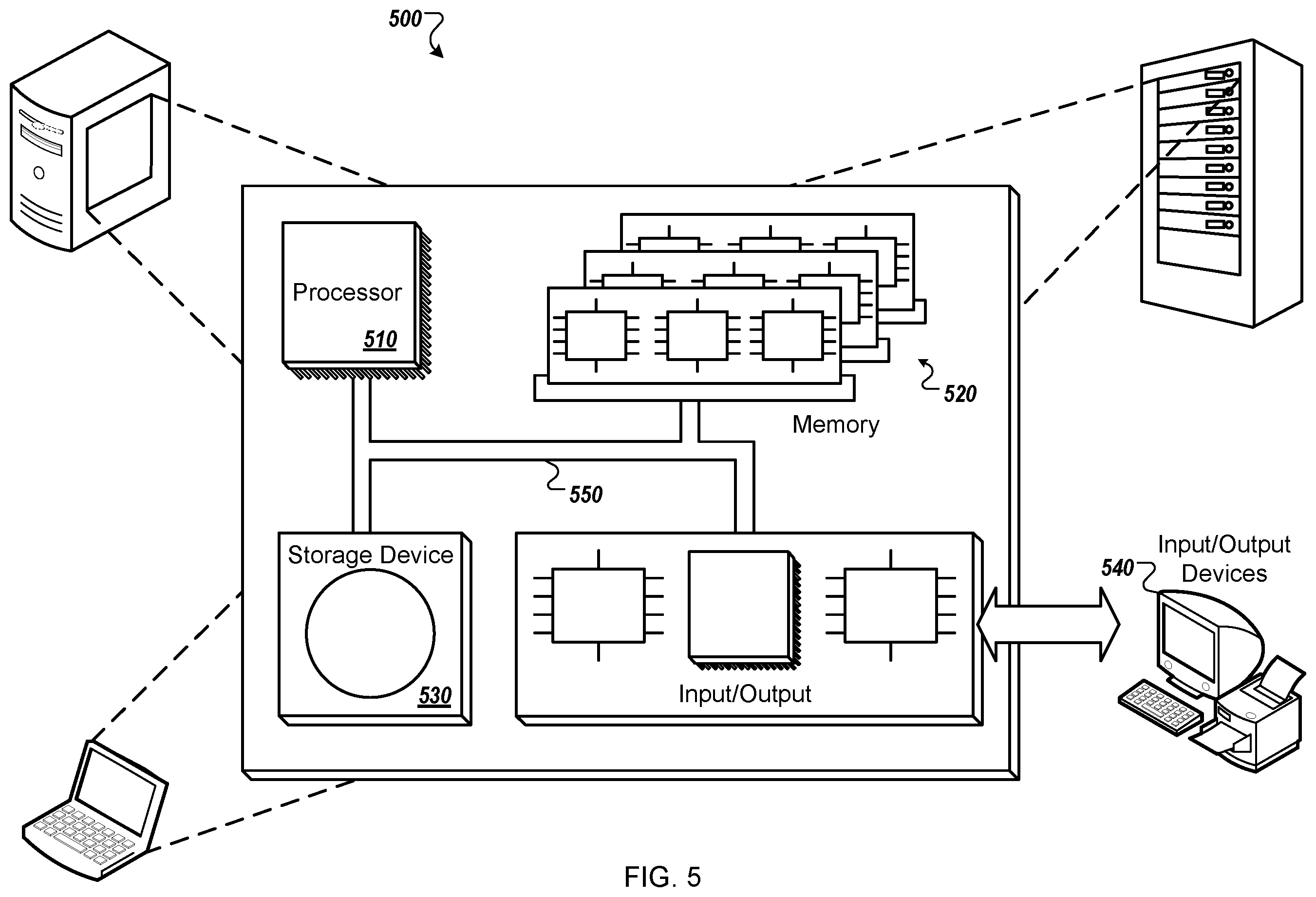 Patent US12147444 Figure 5 – Cloud inference system