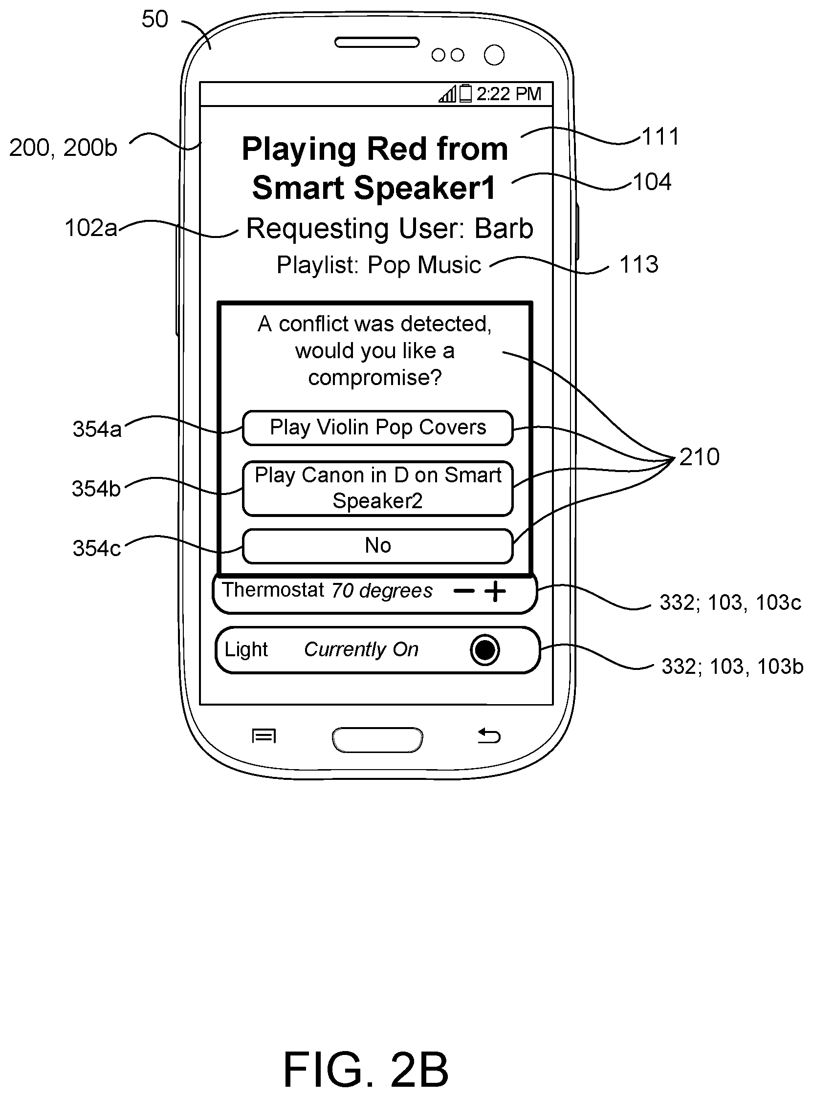 Patent US12147470 Figure 5 – Handling contradictory queries on a shared device