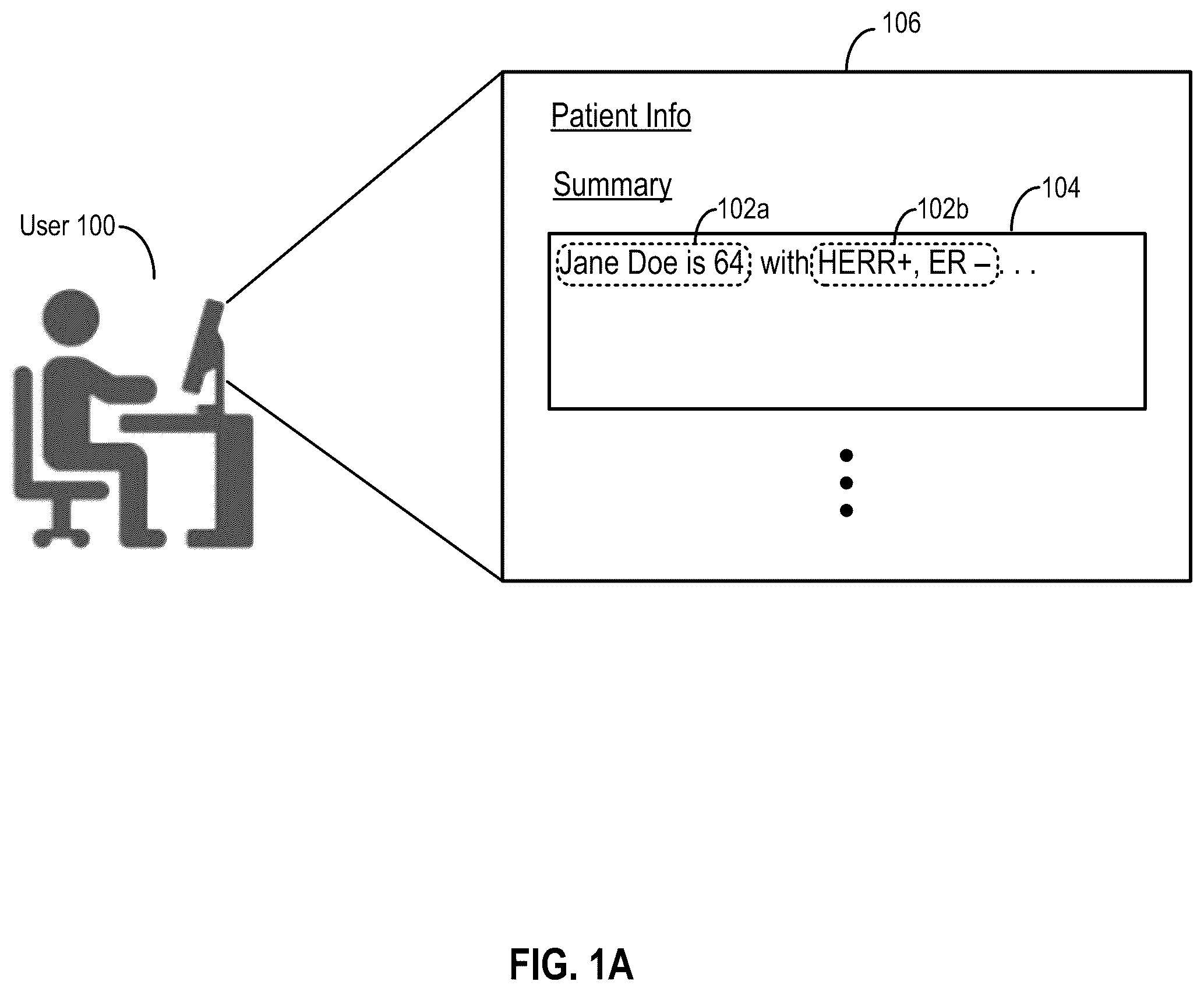 Patent US12147479 — Text entry assistance and conversion to structured medical data — Figure 1
