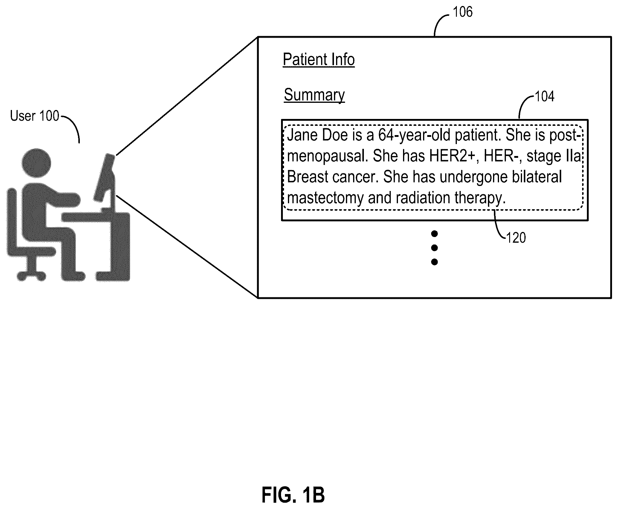 Patent US12147479 Figure 2 – Text entry assistance and conversion to structured medical data