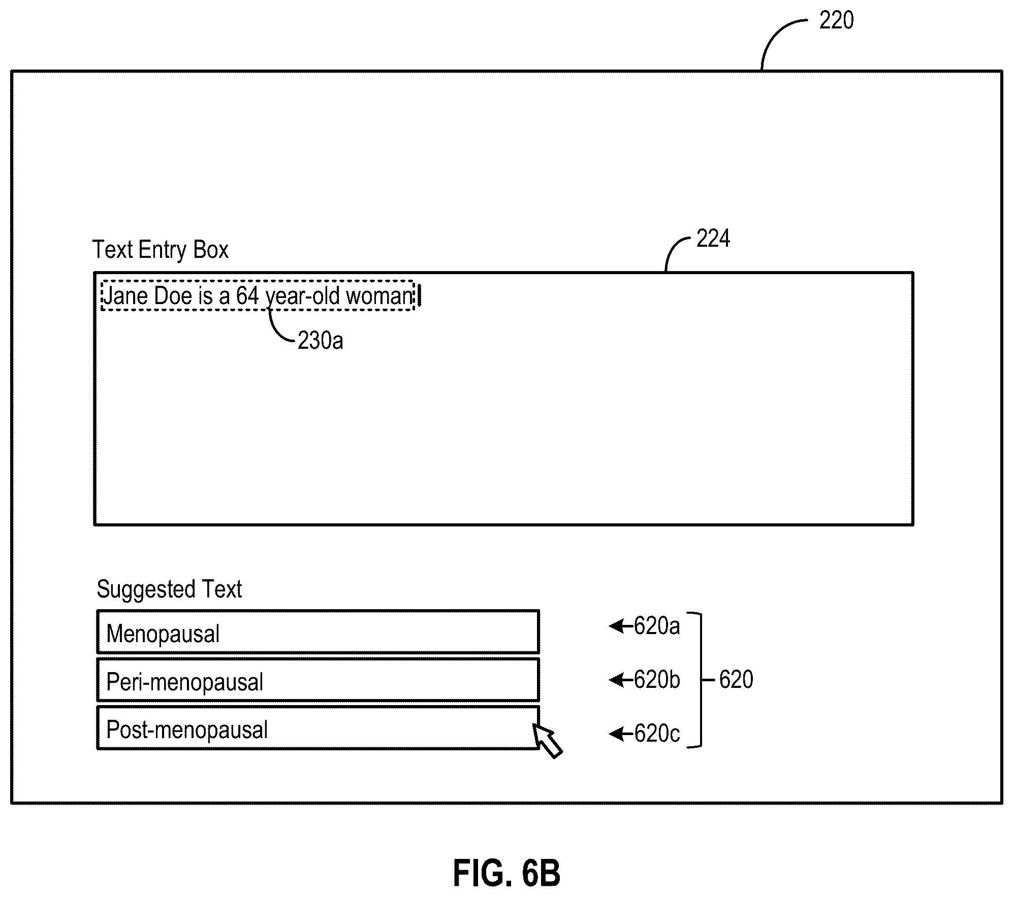 Patent US12147479 Figure 10 – Text entry assistance and conversion to structured medical data