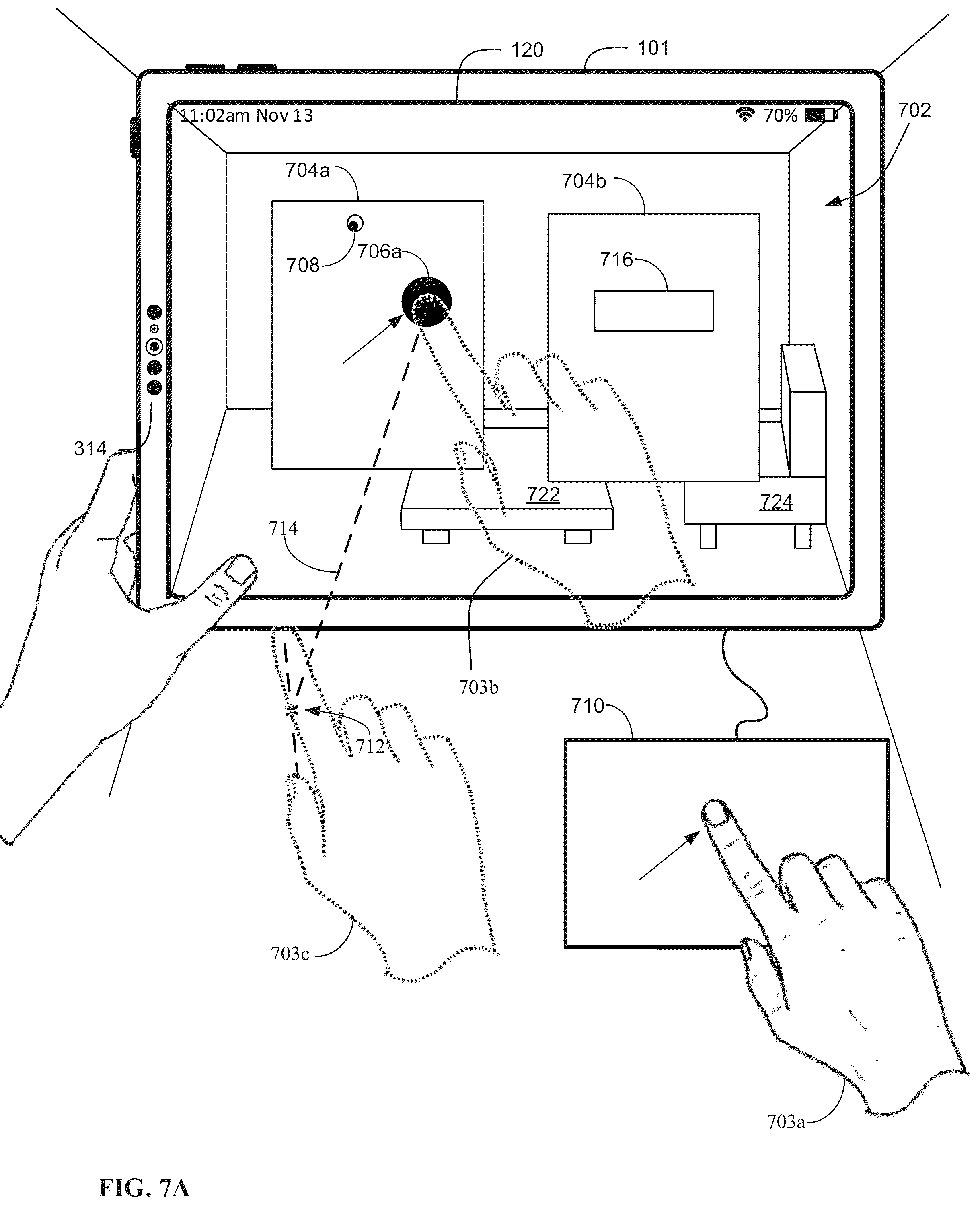 Patent US12147597 Figure 8 – Methods for cursor-based interactions with an electronic device