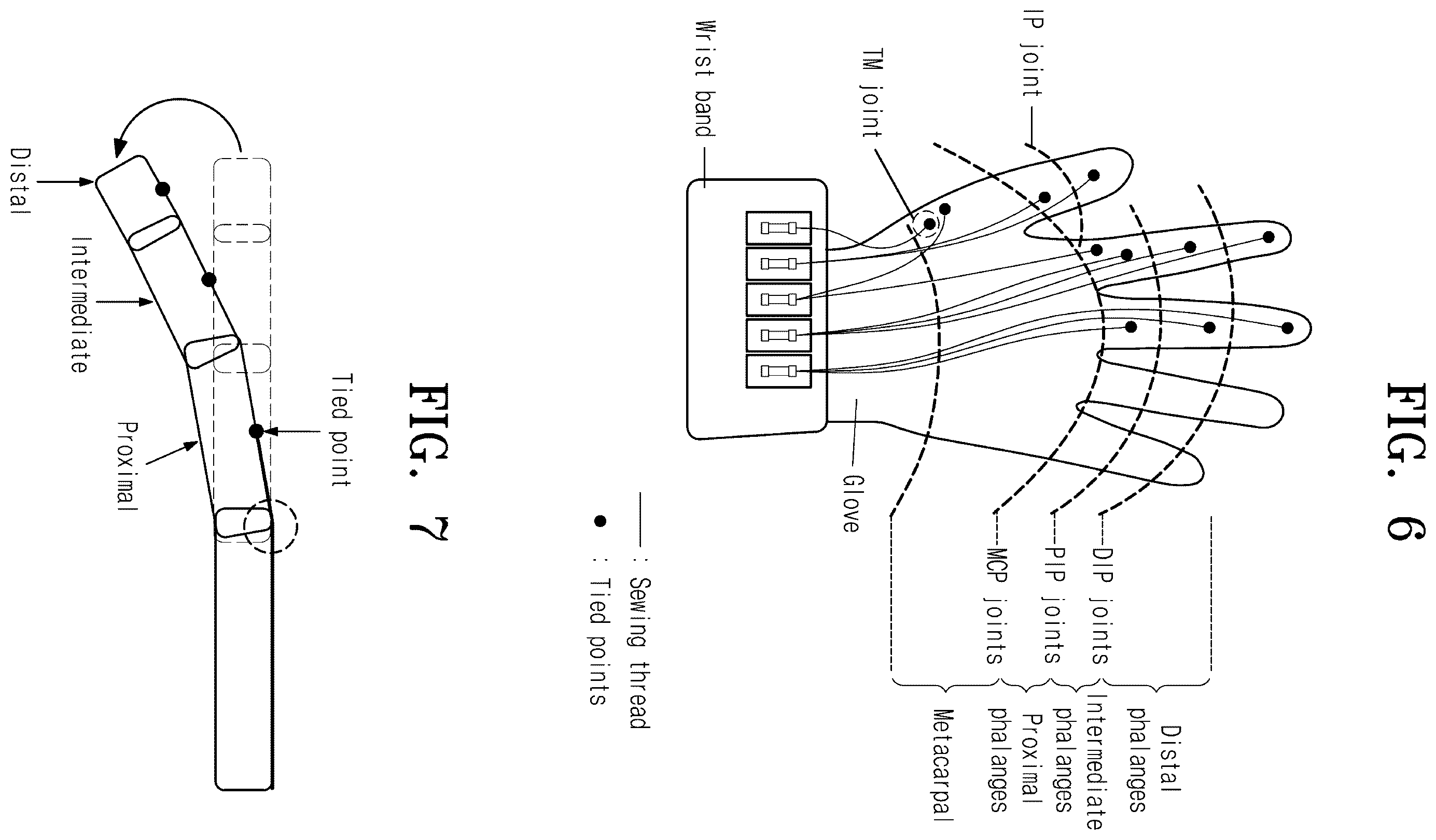 Patent US12147600 Figure 4 – Virtual reality glove having tension detector