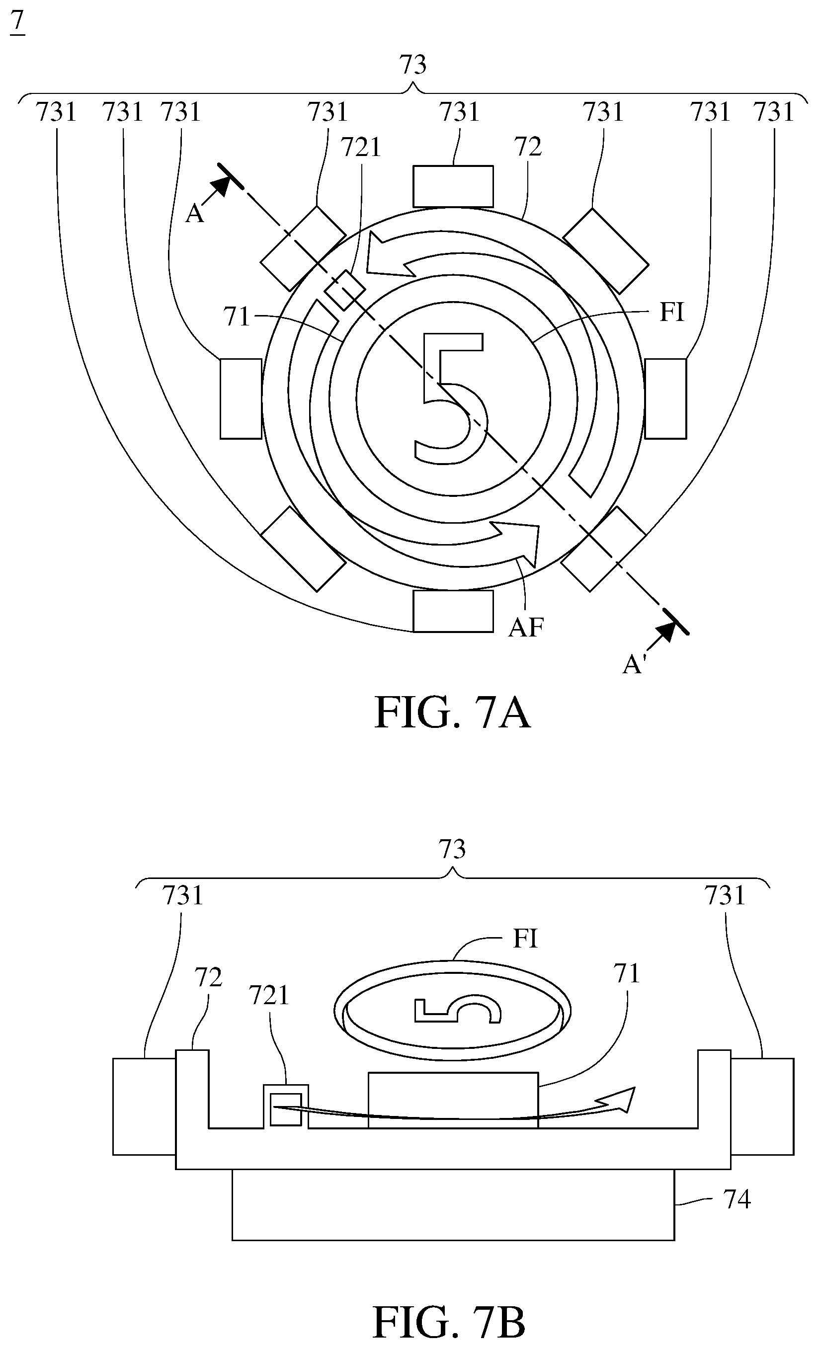 Patent US12147604 Figure 7 – Touch feedback device and method for generating touch feedback