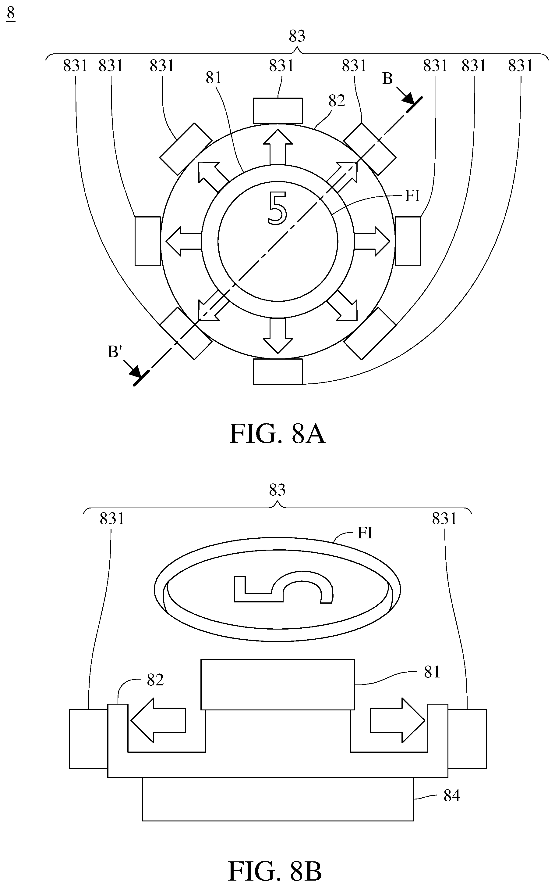 Patent US12147604 Figure 8 – Touch feedback device and method for generating touch feedback