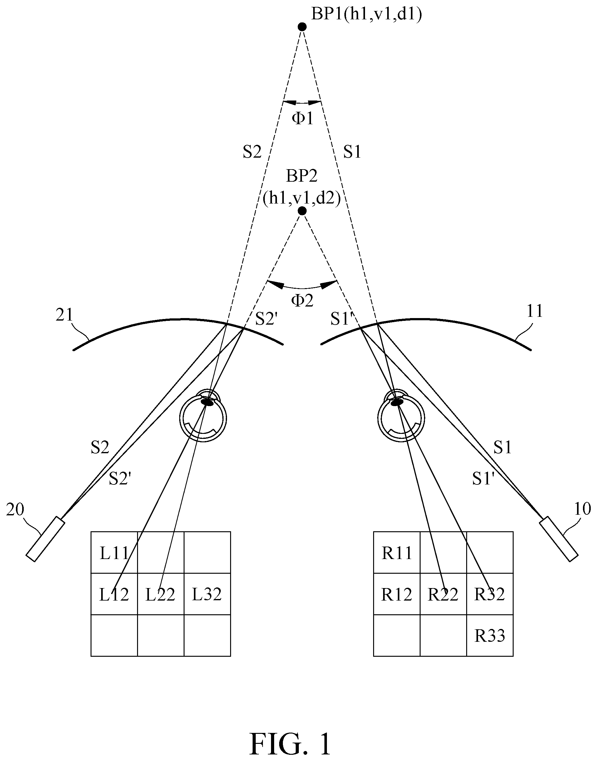 Patent US12147608 Figure 1 – Computing system with head wearable display