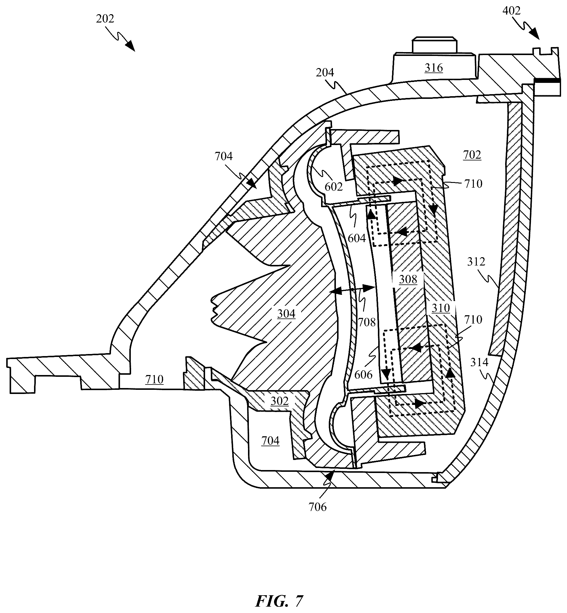 Patent US12147610 Figure 12 – Voice-controlled electronic device