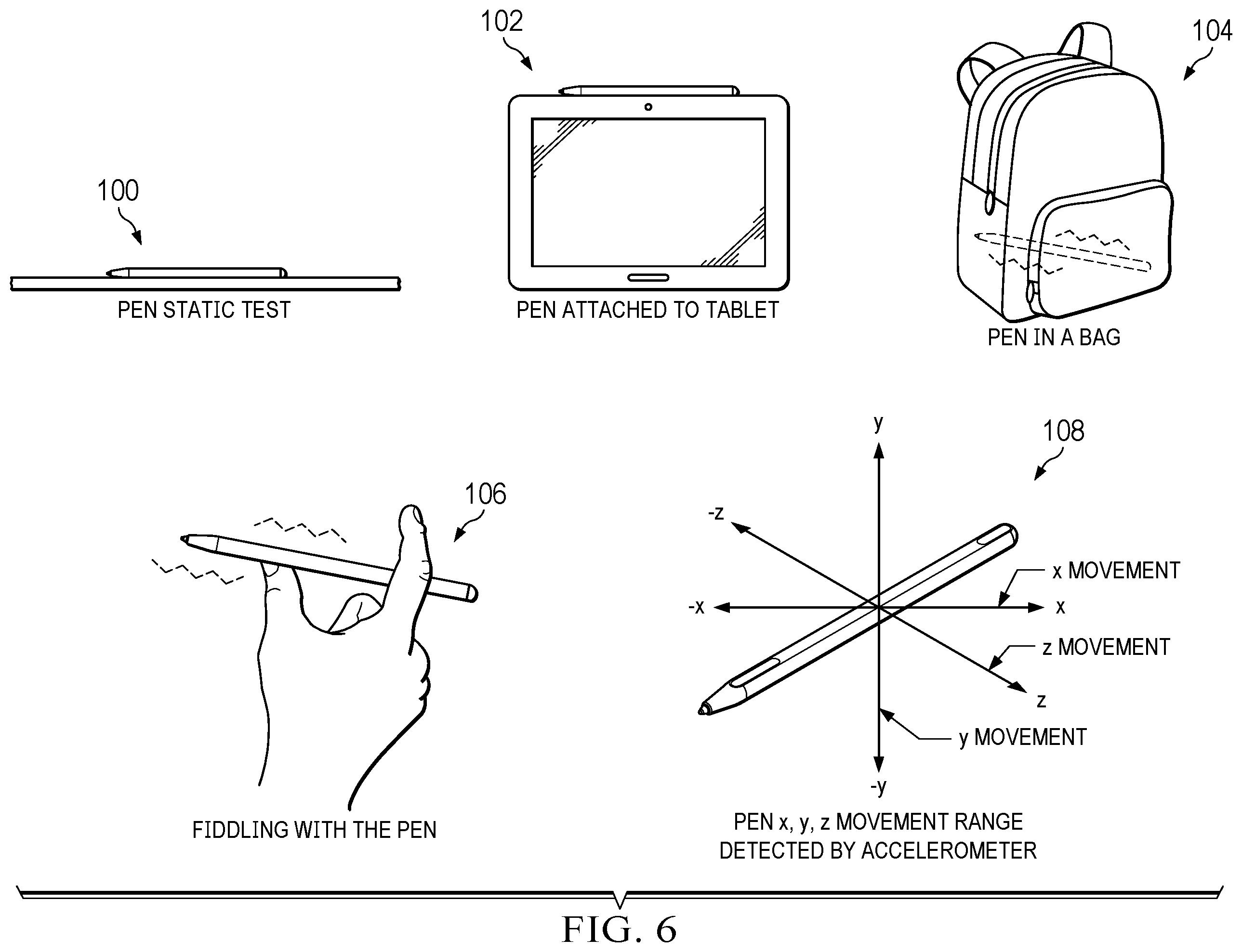 Patent US12147615 Figure 7 – Information handling system stylus body with flexible button actuator