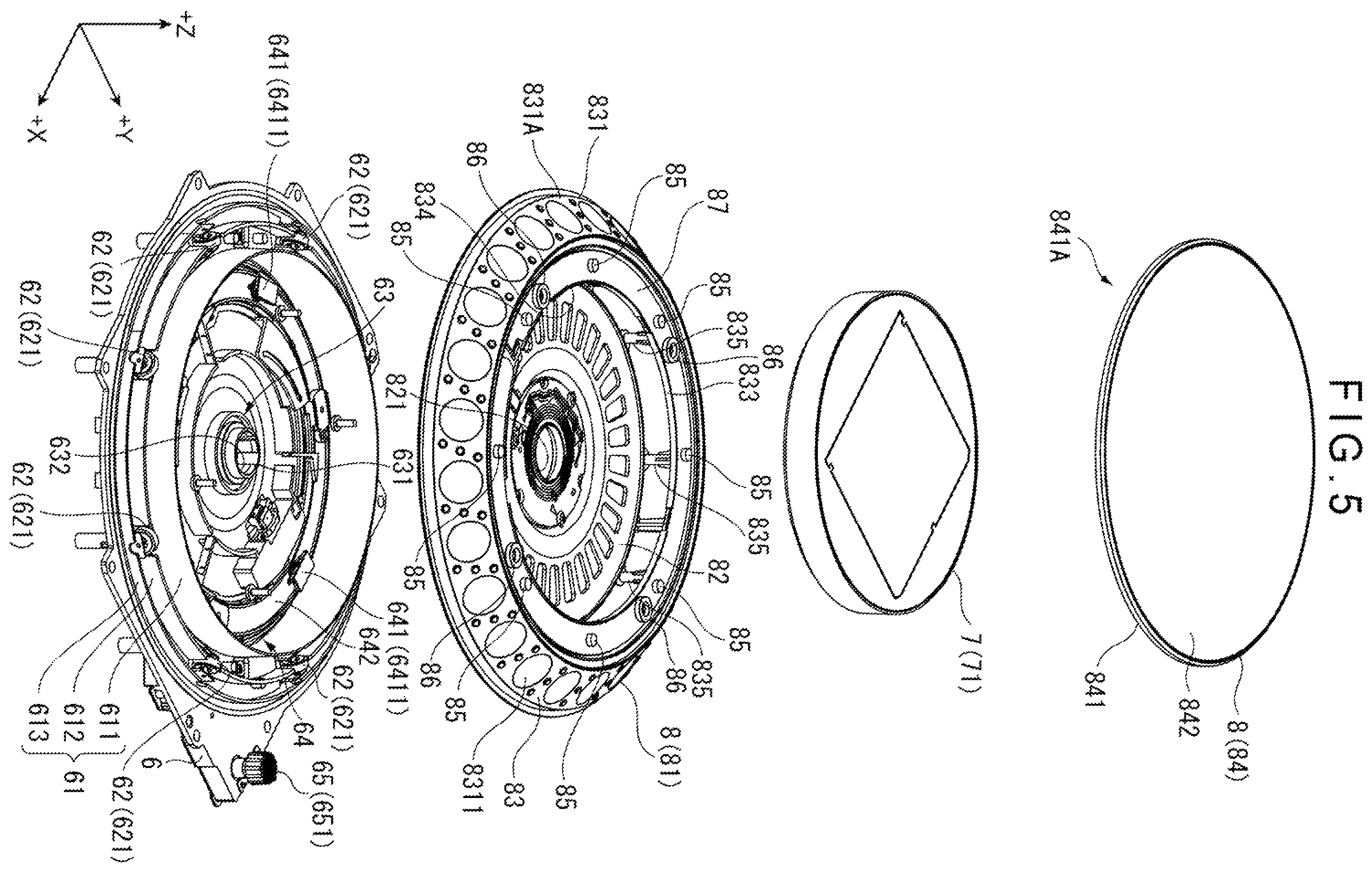 Patent US12147618 Figure 5 – Acoustic effect playback device having a rotary operator