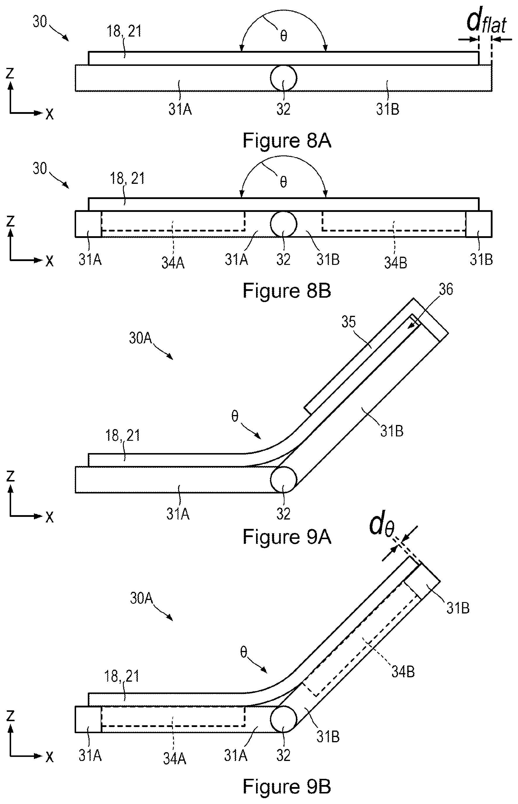 Patent US12147625 Figure 5 – Flexible touch panel with piezoelectric force sensing