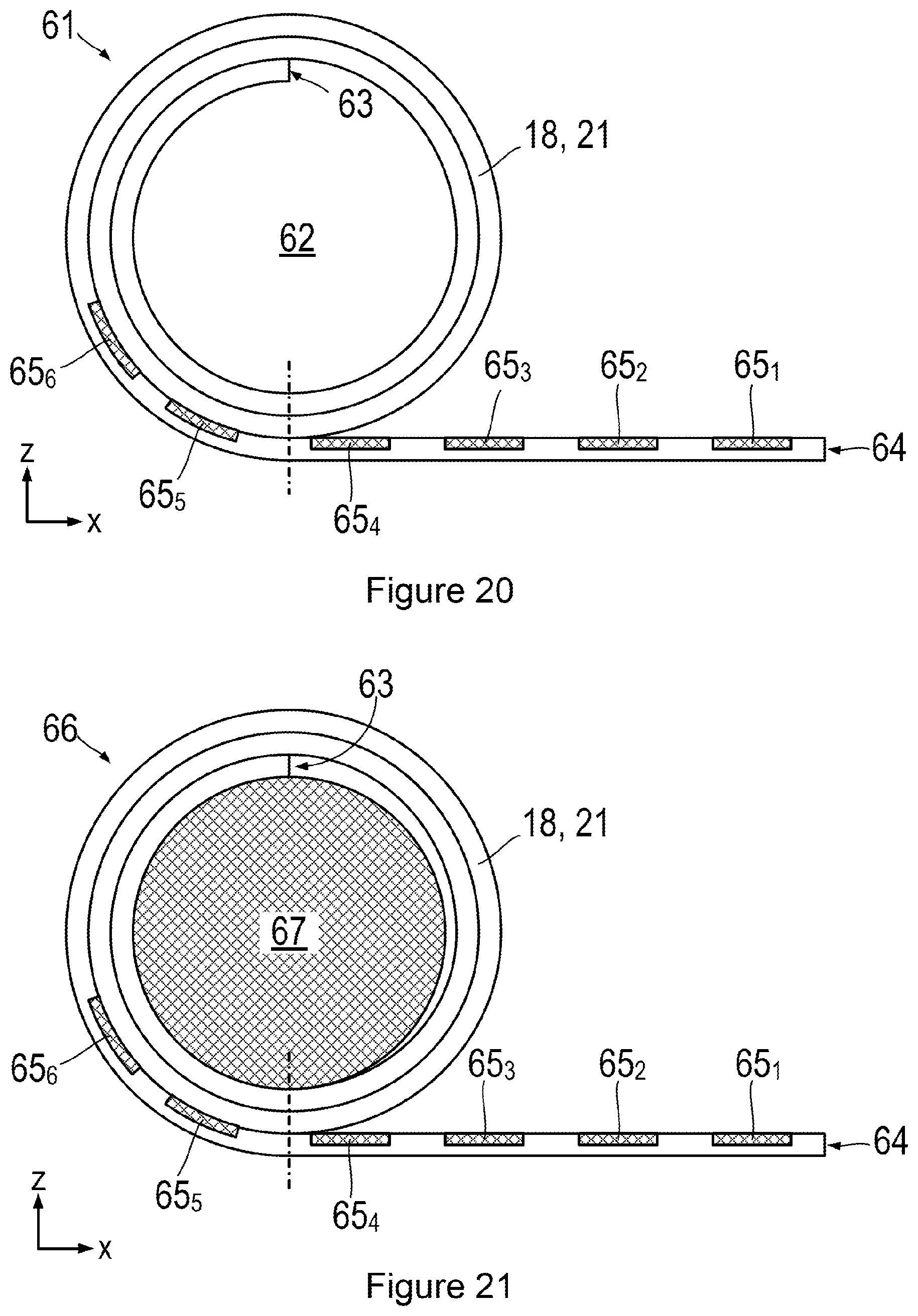Patent US12147625 Figure 11 – Flexible touch panel with piezoelectric force sensing