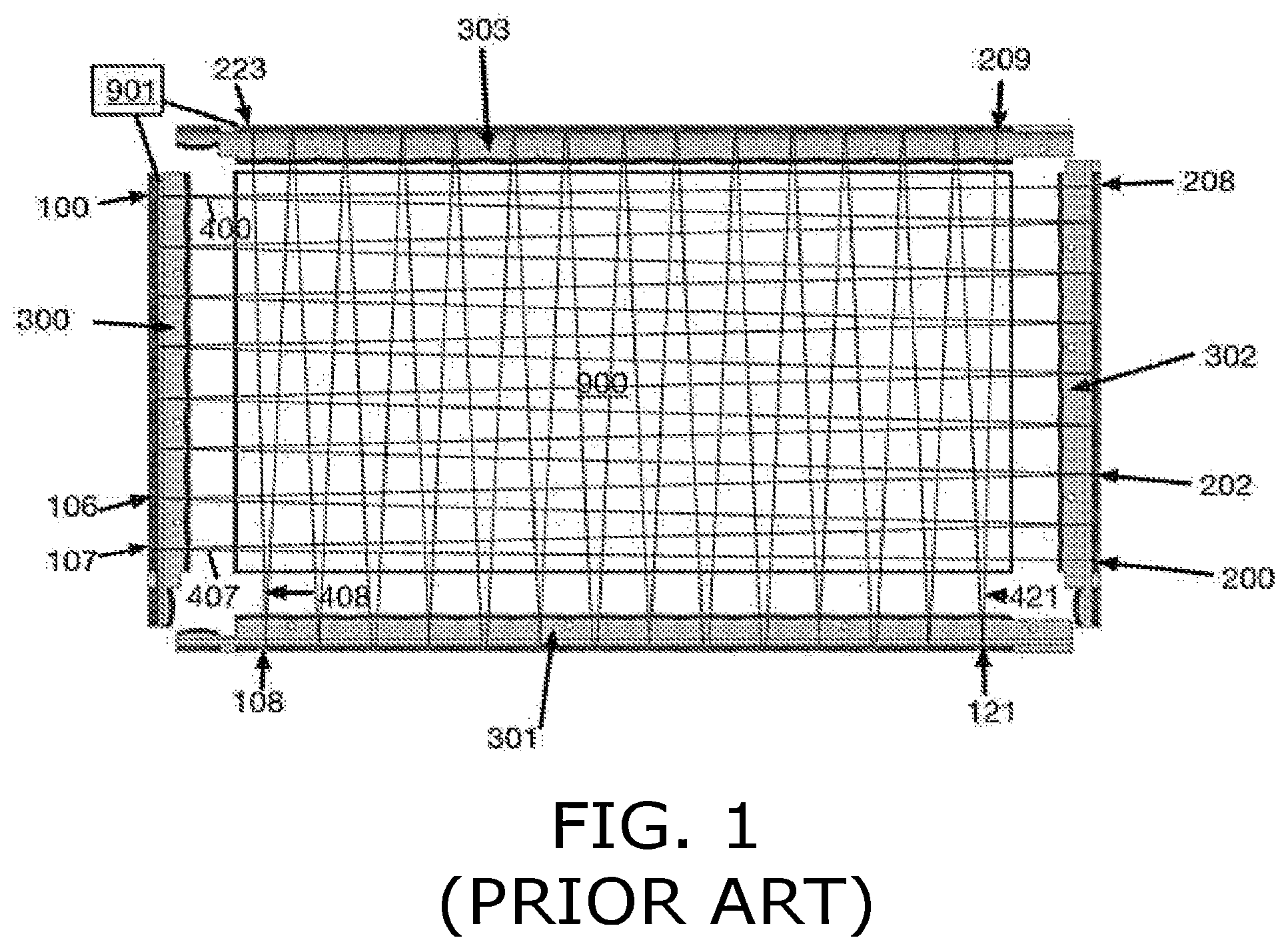 Patent US12147630 Figure 1 – Optical touch sensor