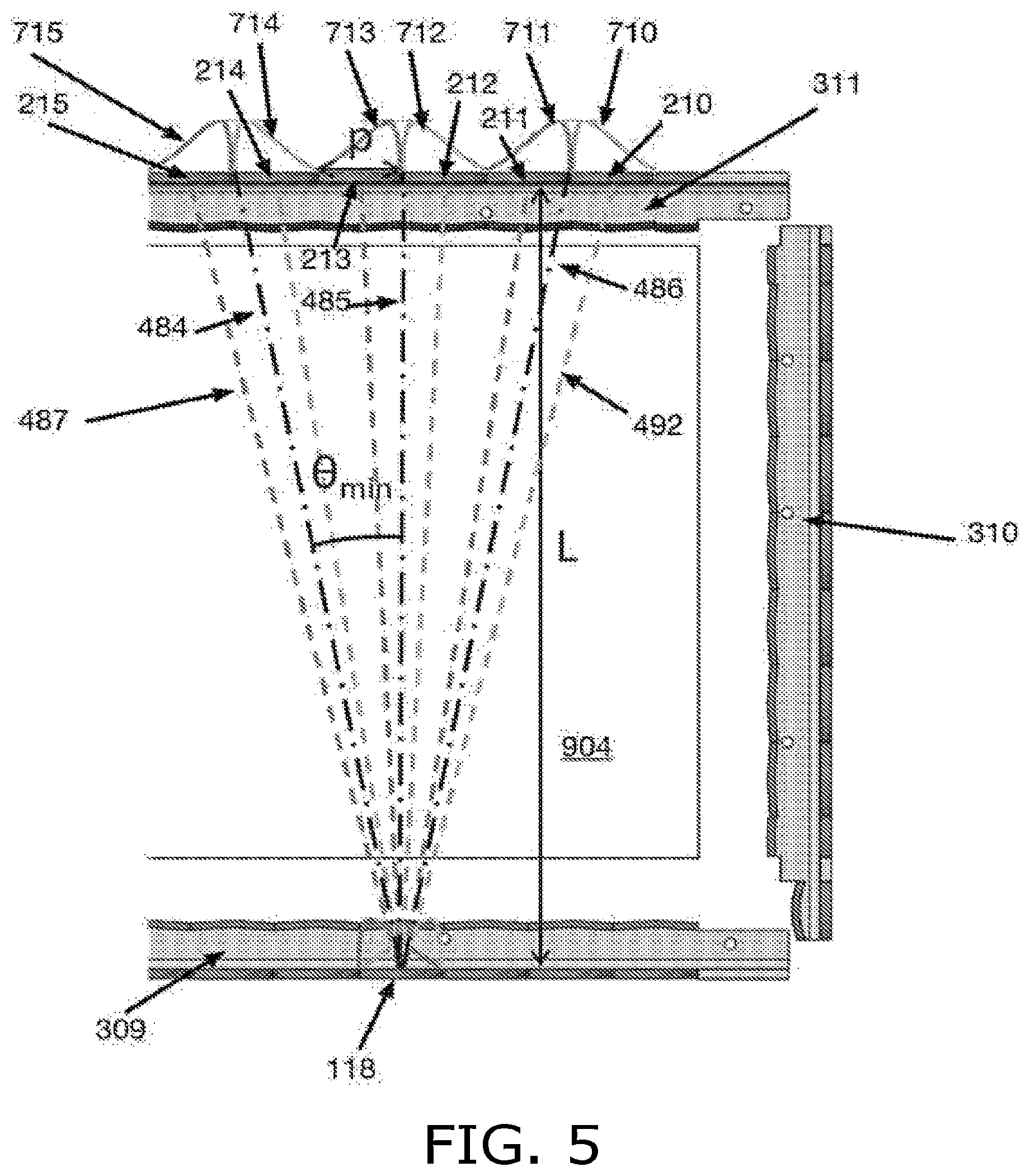 Patent US12147630 Figure 5 – Optical touch sensor