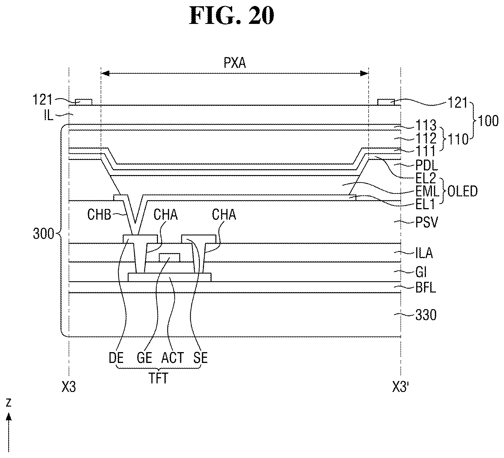 Patent US12147632 Figure 17 – Touch sensor and display device