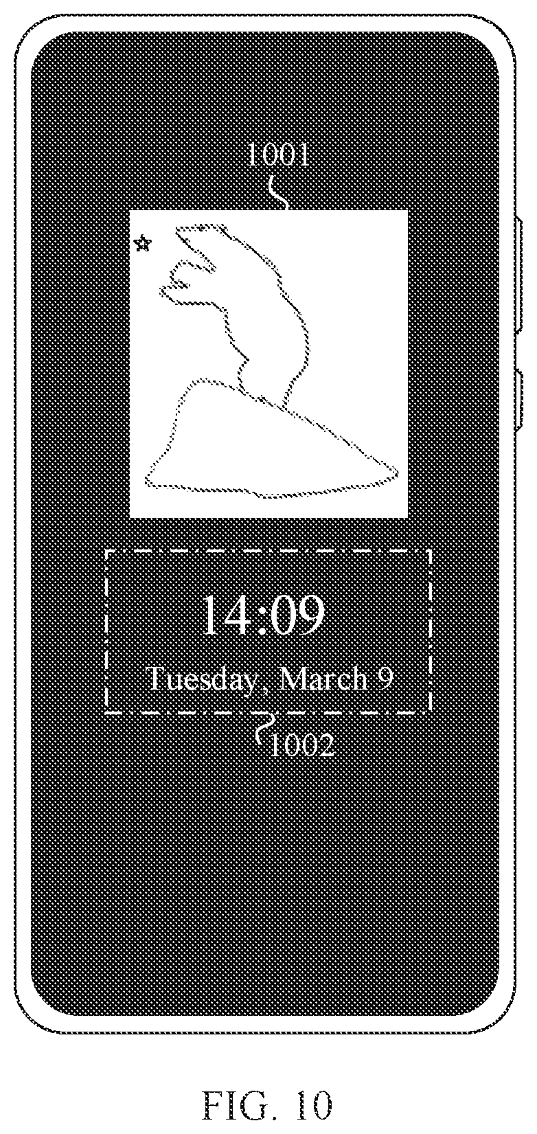 Patent US12147642 Figure 6 – Always on display method and electronic device