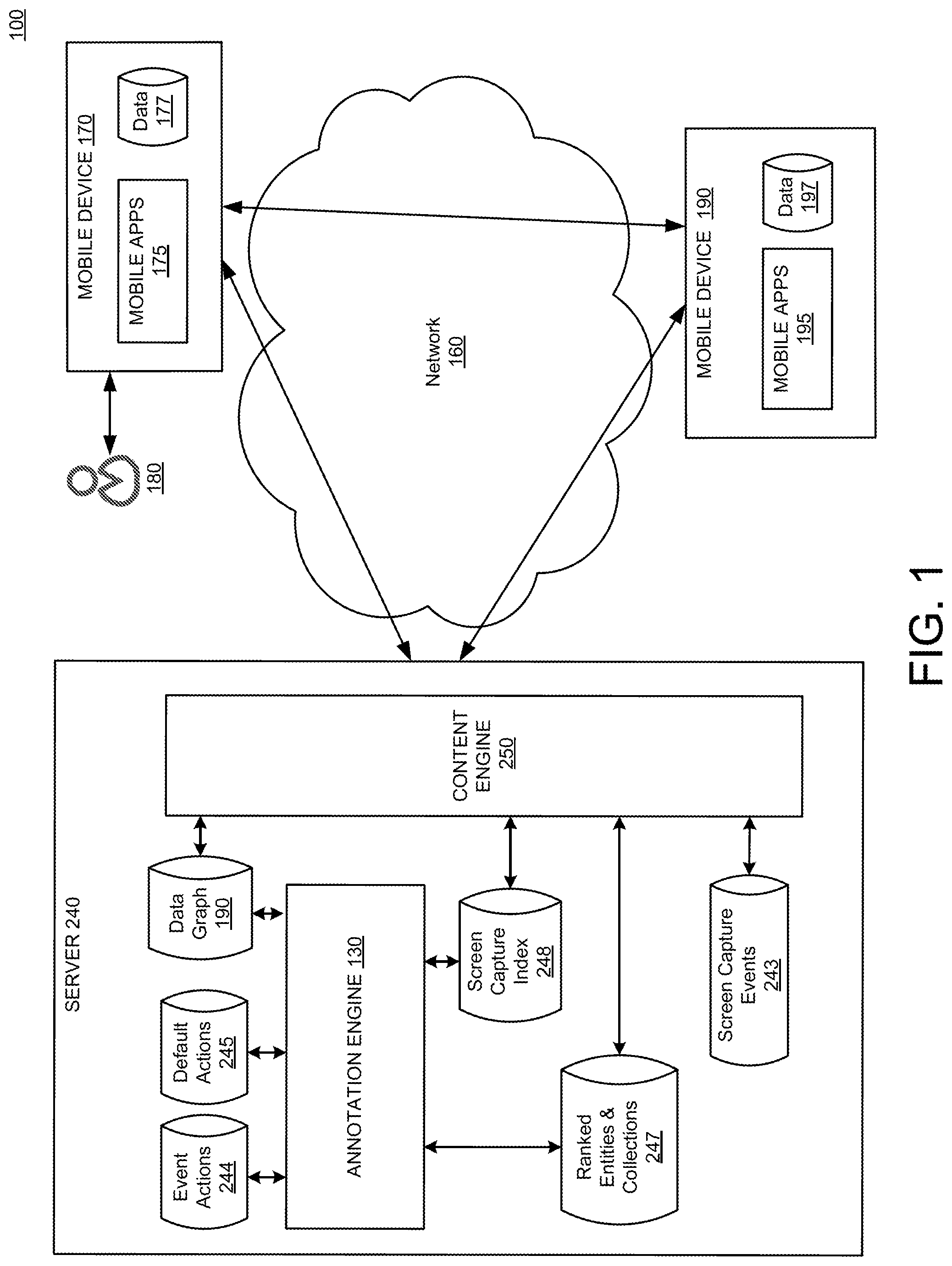 Patent US12147652 — Annotating screen content in a mobile environment — Figure 1