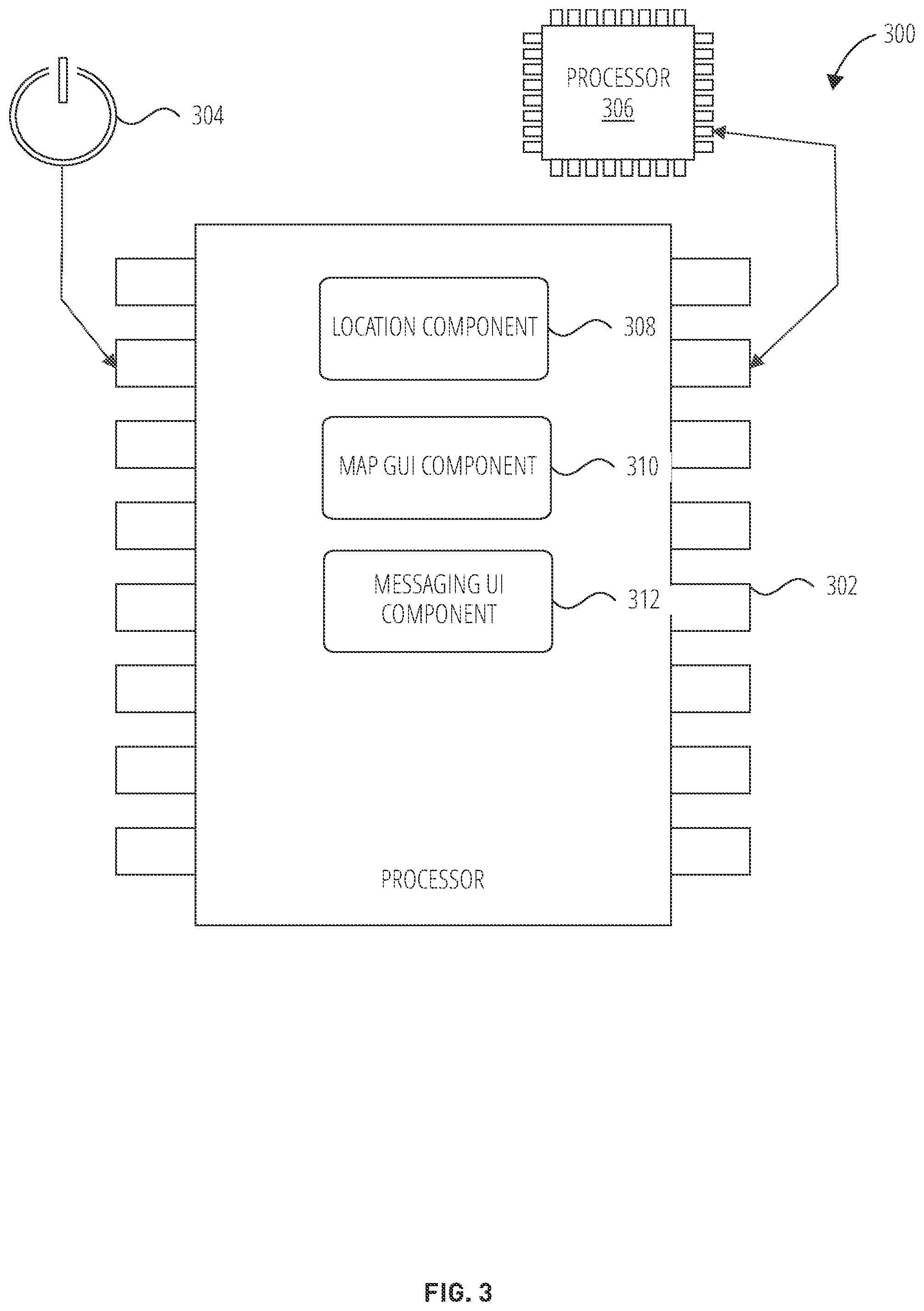 Patent US12147654 Figure 3 – Edge gesture interface with smart interactions