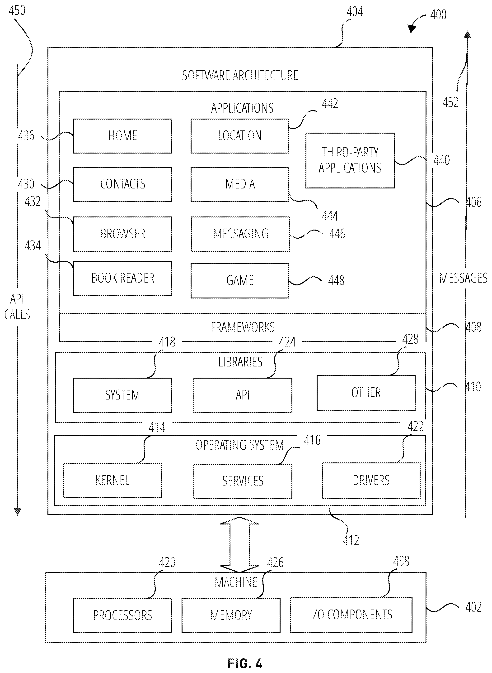 Patent US12147654 Figure 4 – Edge gesture interface with smart interactions
