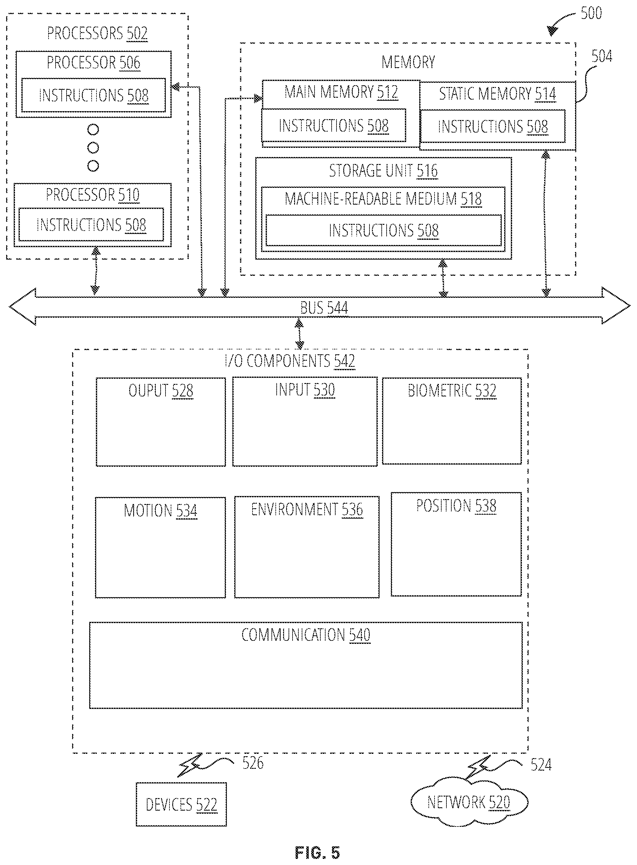 Patent US12147654 Figure 5 – Edge gesture interface with smart interactions