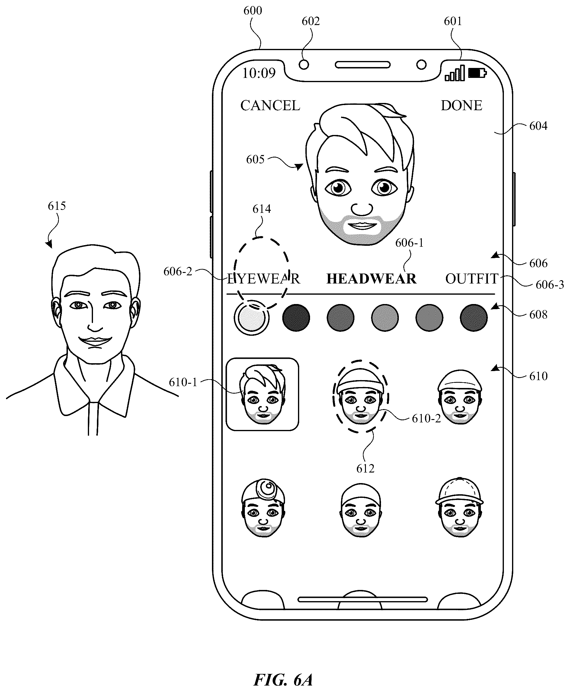 Patent US12147655 Figure 9 – Avatar sticker editor user interfaces