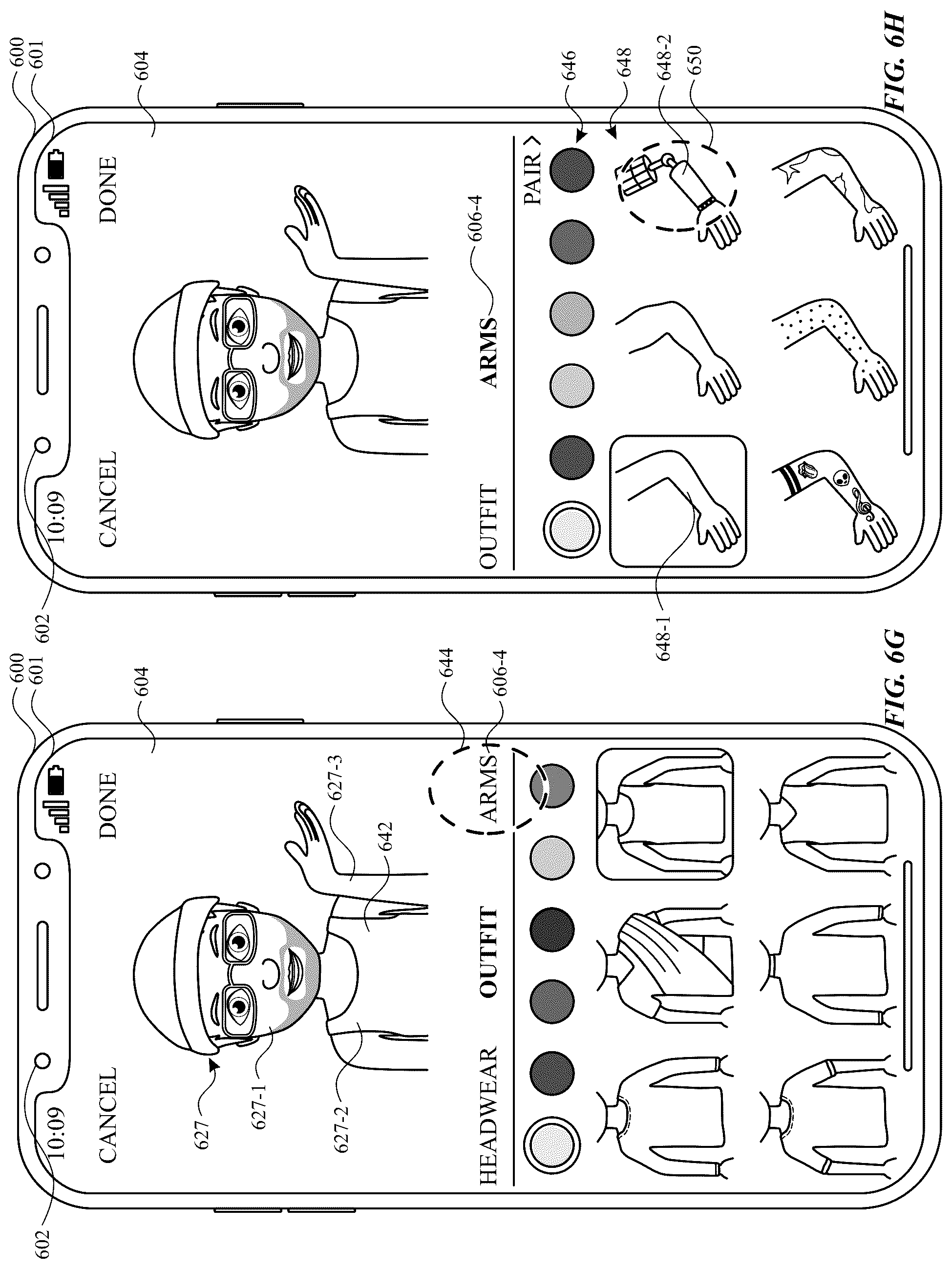 Patent US12147655 Figure 14 – Avatar sticker editor user interfaces