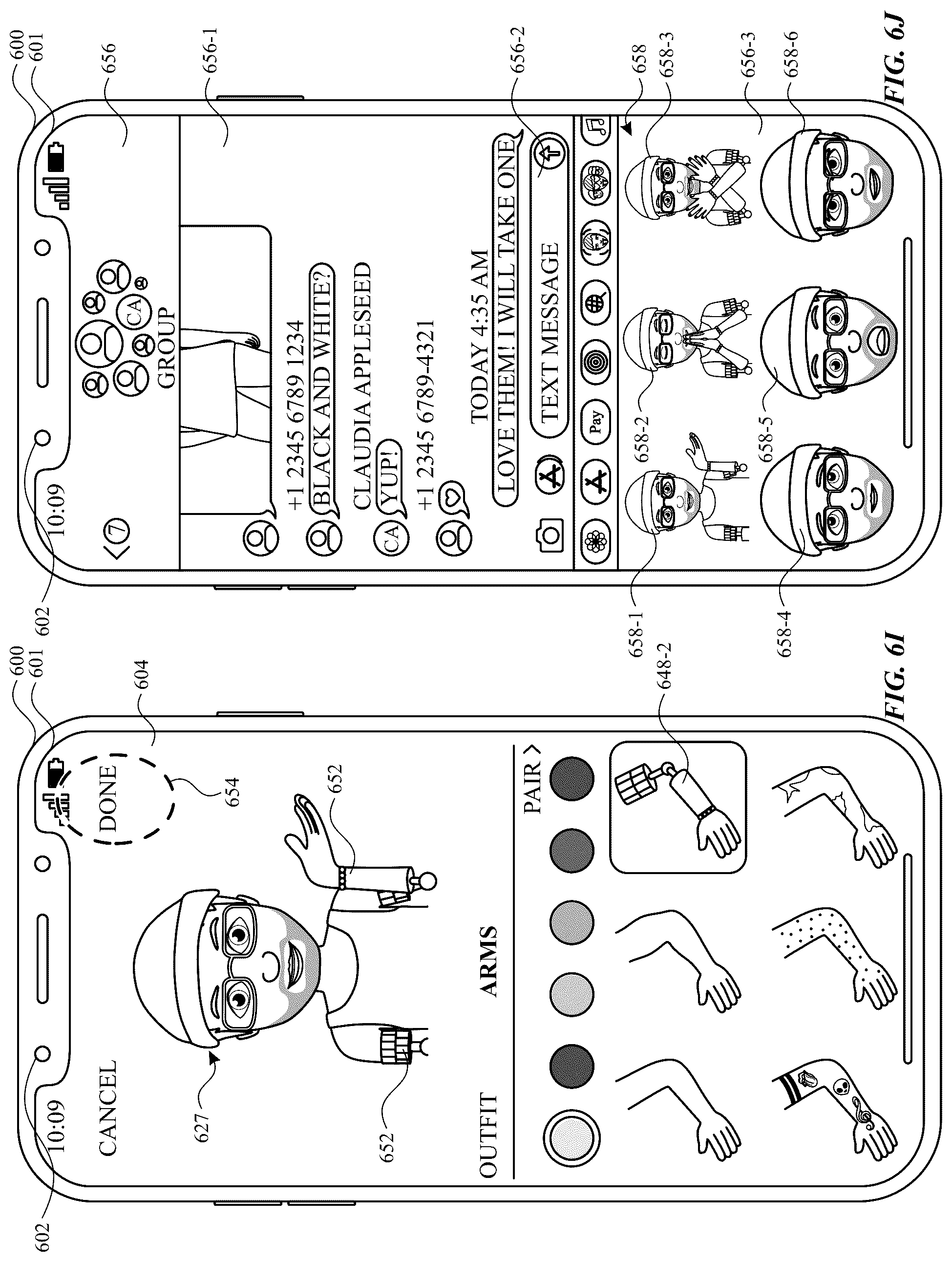 Patent US12147655 Figure 15 – Avatar sticker editor user interfaces