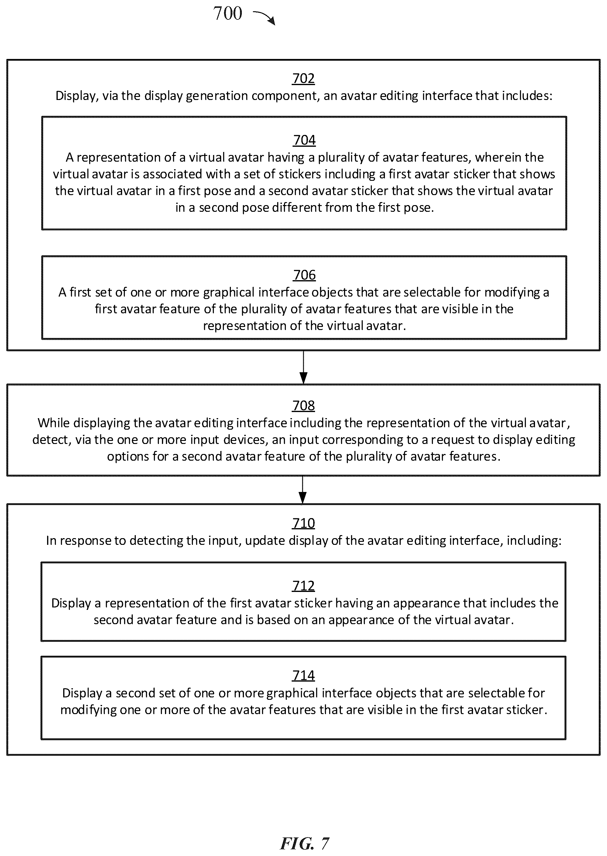 Patent US12147655 Figure 20 – Avatar sticker editor user interfaces