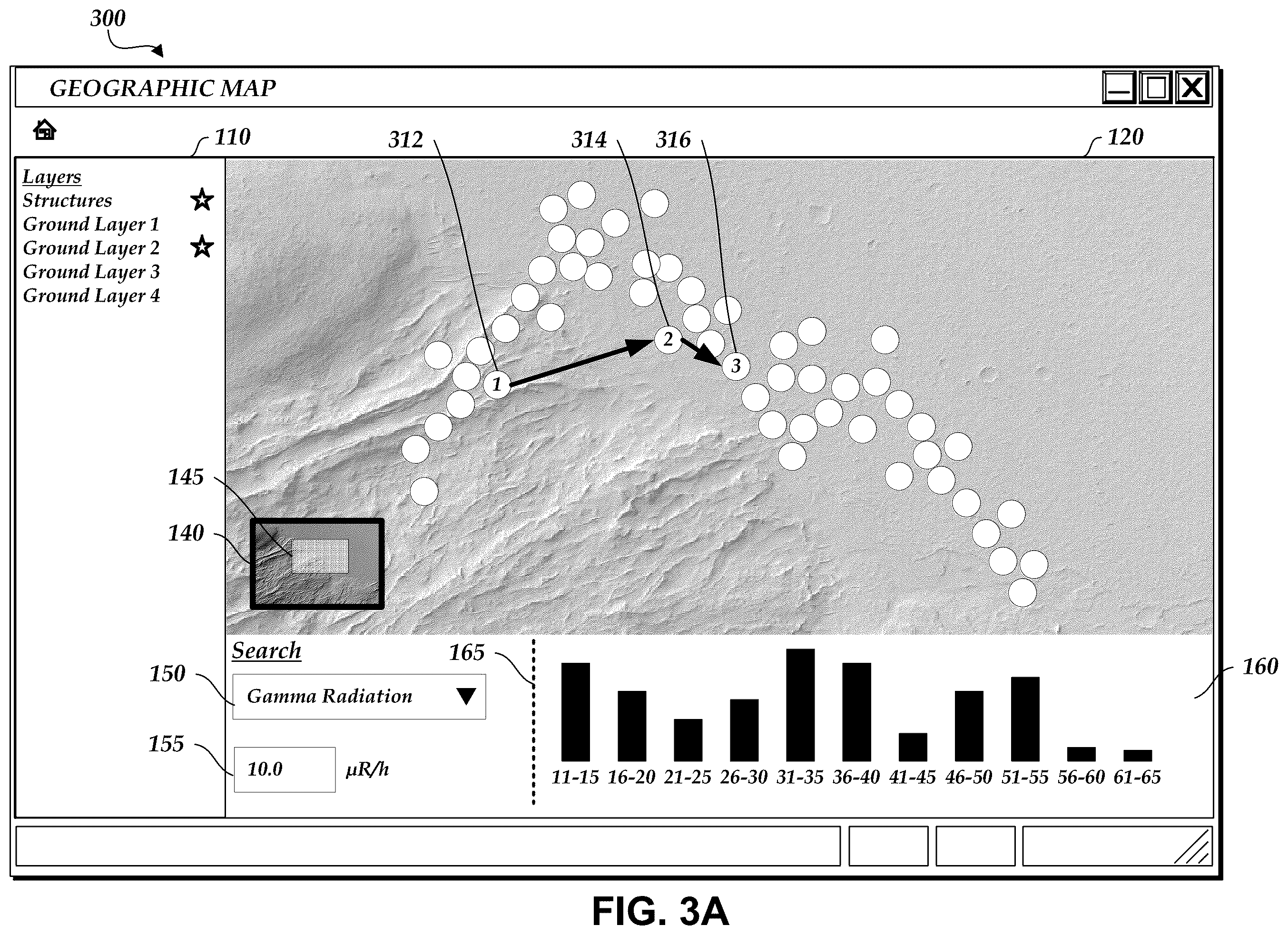 Patent US12147657 Figure 4 – Interactive user interfaces for location-based data analysis