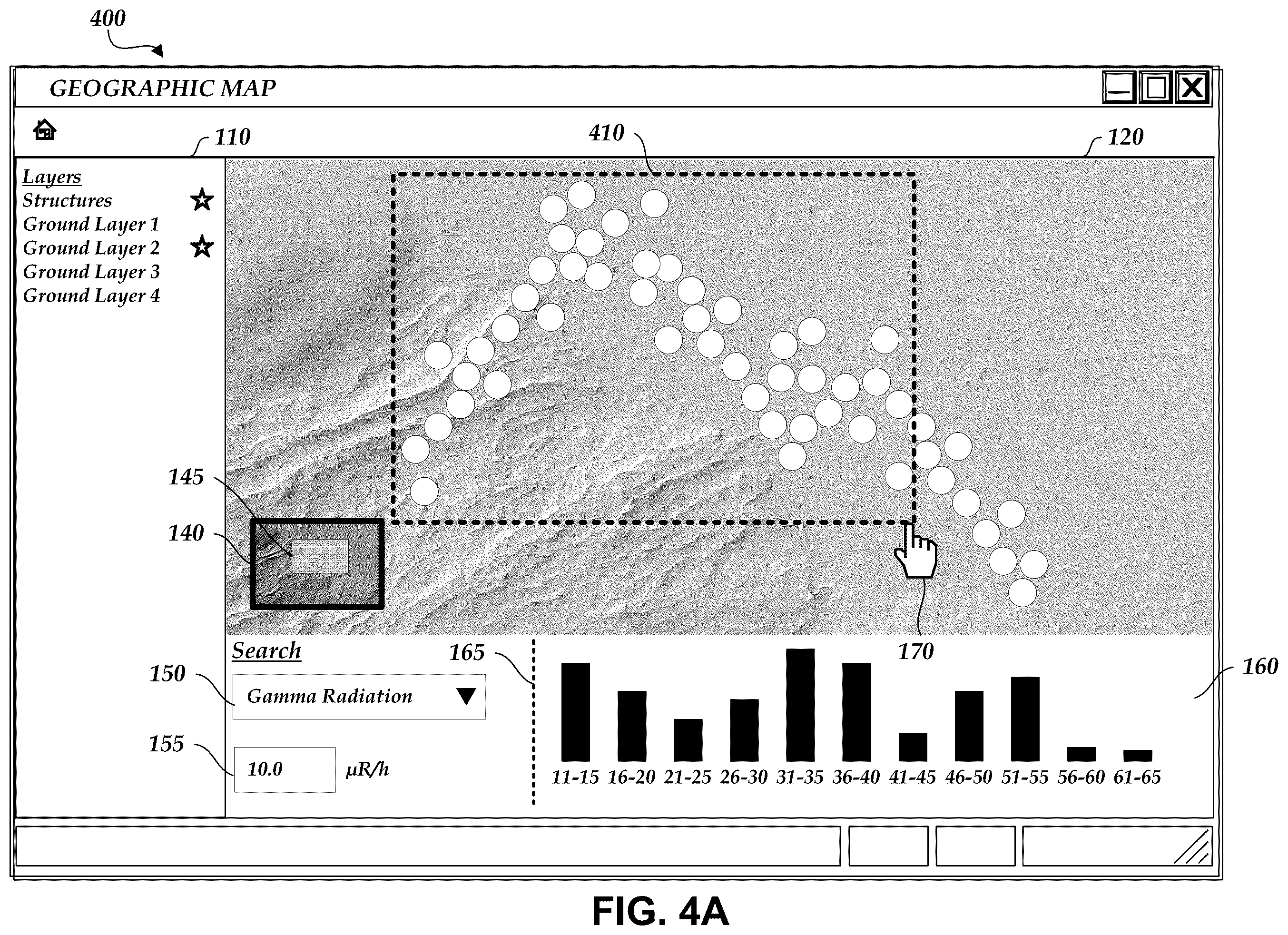 Patent US12147657 Figure 7 – Interactive user interfaces for location-based data analysis